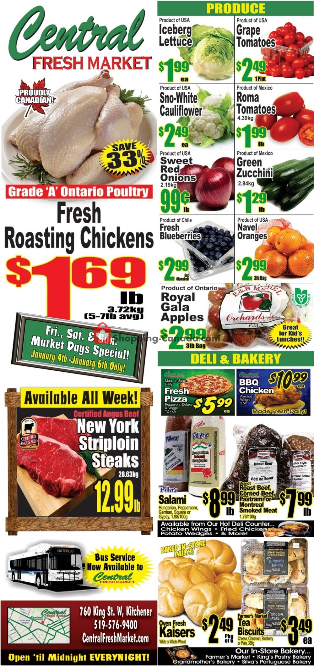 Central Fresh Market flyer from Friday January 4, 2019 to Friday January 11, 2019 - page 1