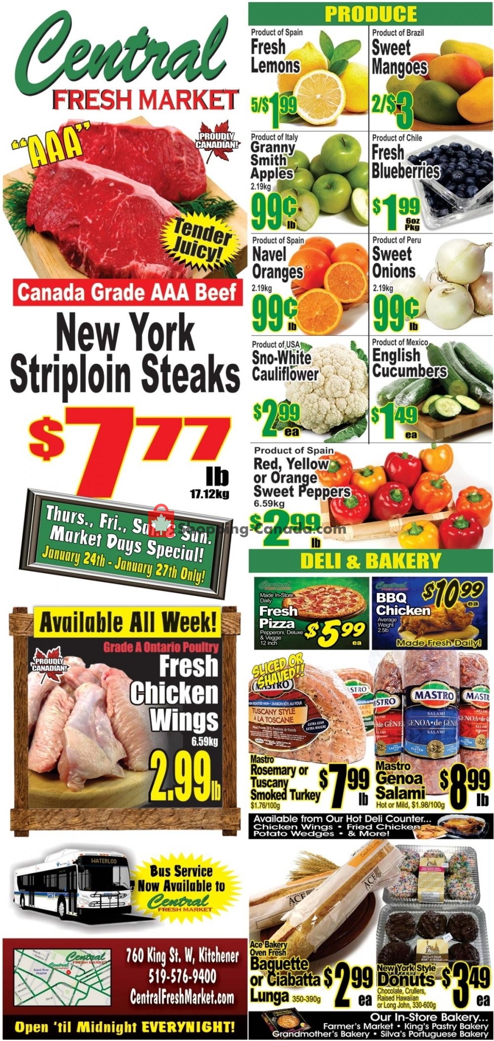 Central Fresh Market flyer from Friday January 25, 2019 to Friday February 1, 2019 - page 1