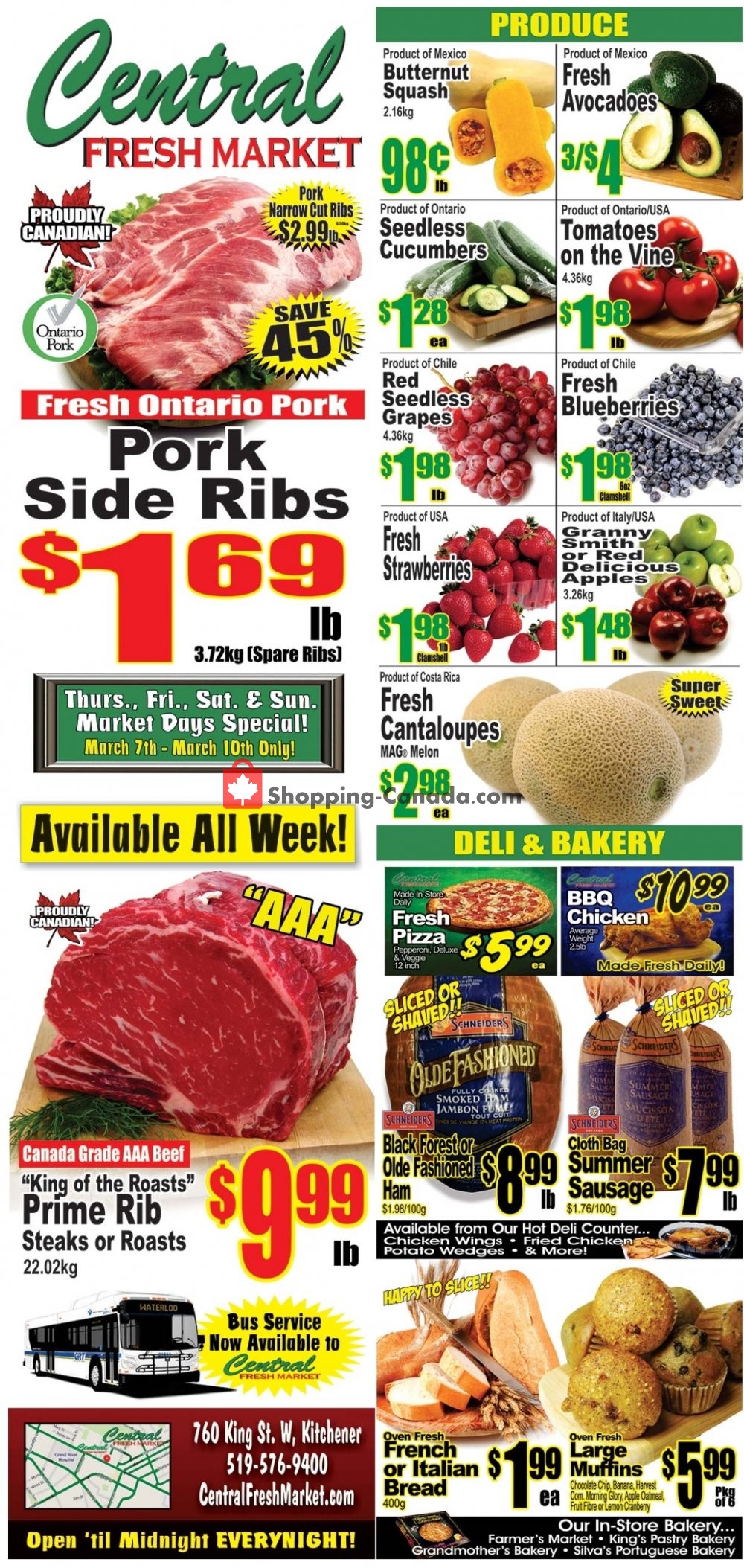 Central Fresh Market flyer from Friday March 8, 2019 to Friday March 15, 2019 - page 1