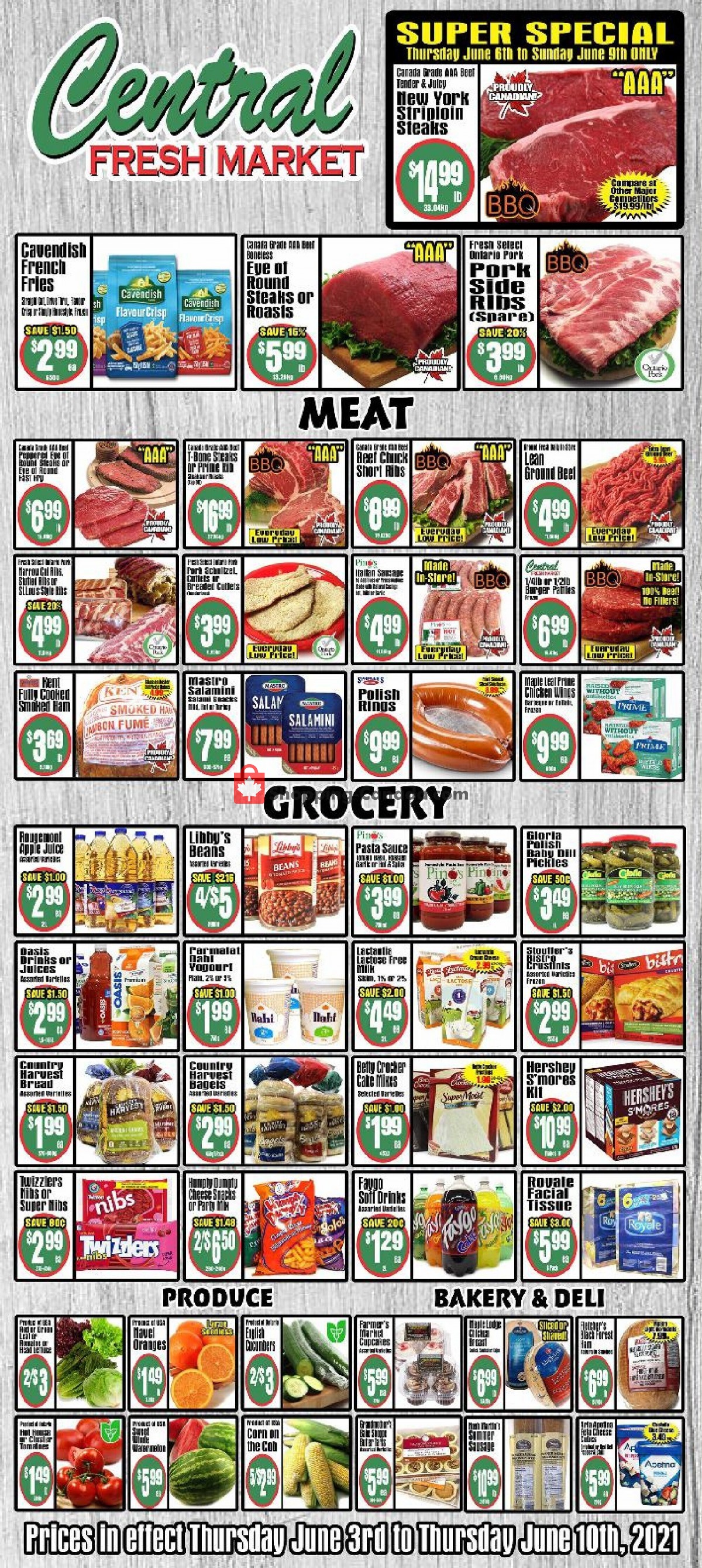 Central Fresh Market flyer from Thursday June 3, 2021 to Thursday June 10, 2021 - page 1