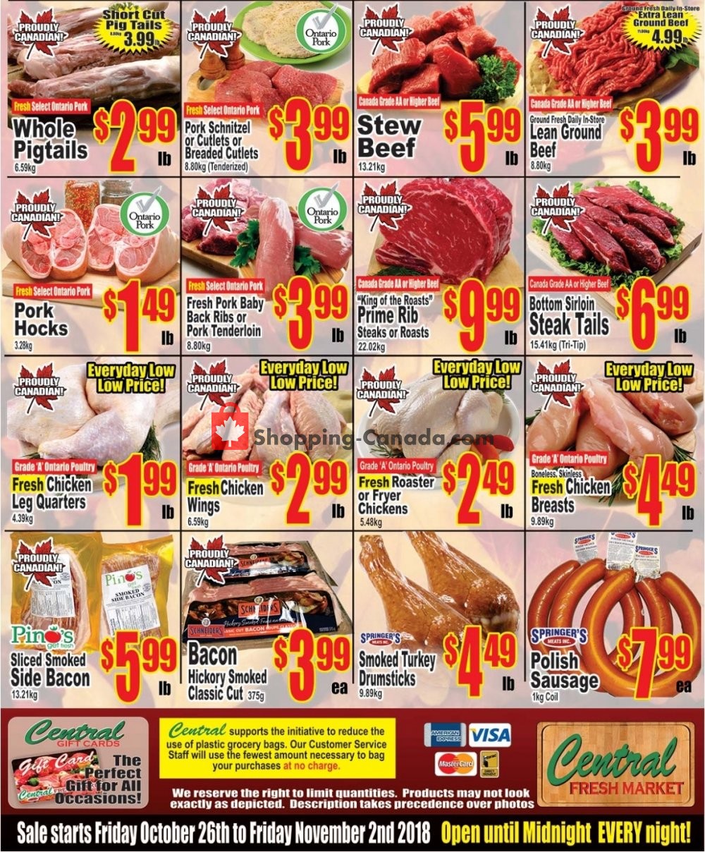 Central Fresh Market flyer from Friday October 26, 2018 to Friday November 2, 2018 - page 6