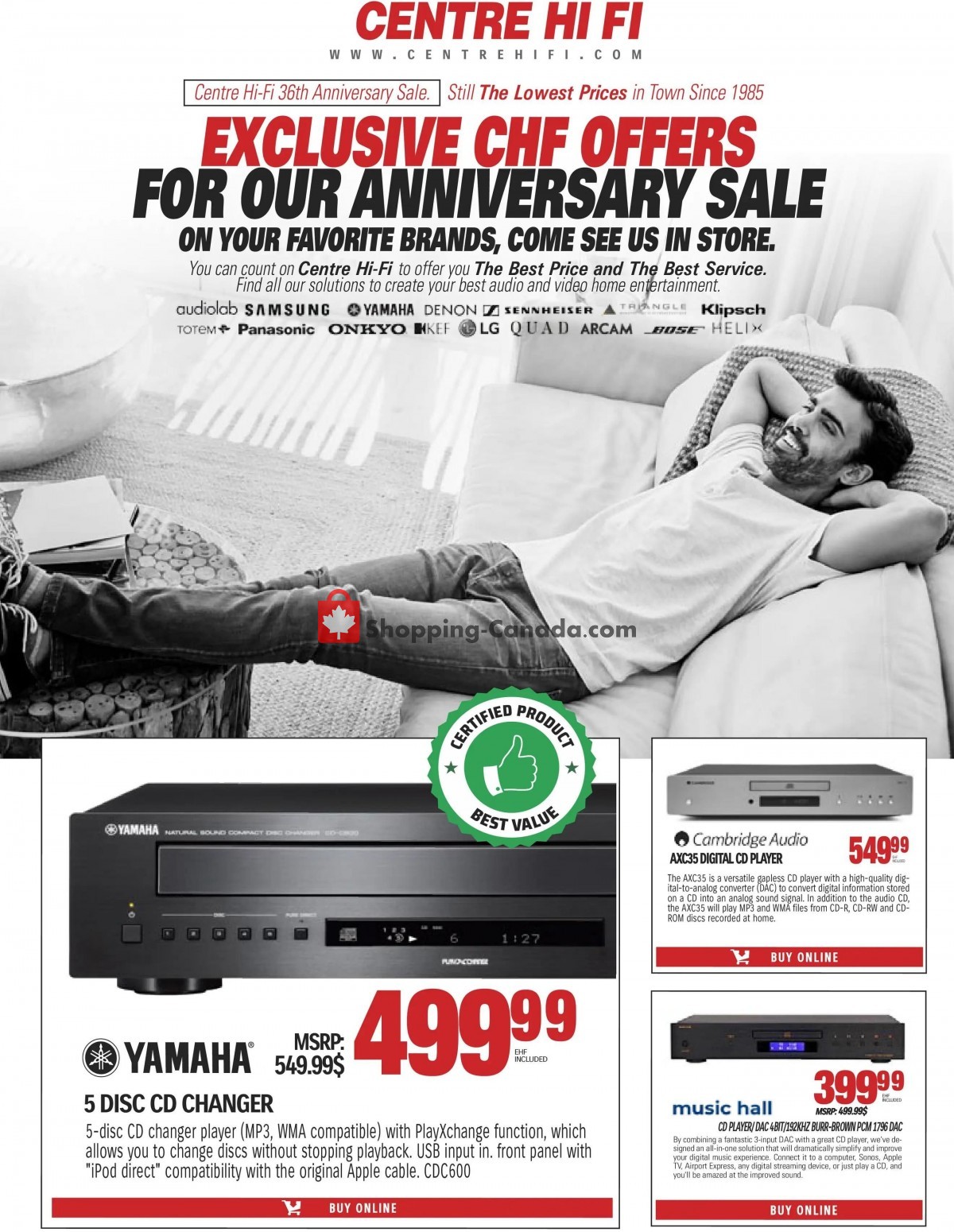Centre Hi-Fi flyer from Friday October 1, 2021 to Thursday October 7, 2021 - page 36