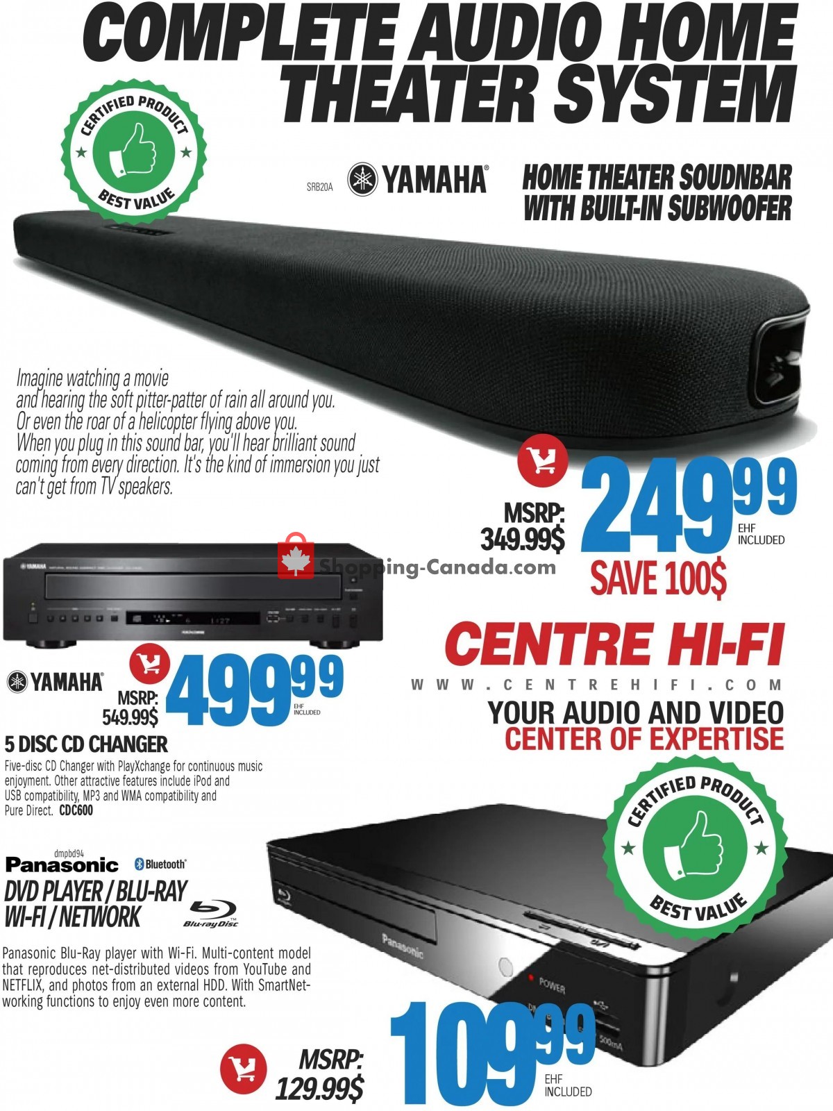 Centre Hi-Fi flyer from Friday July 9, 2021 to Thursday July 15, 2021 - page 34