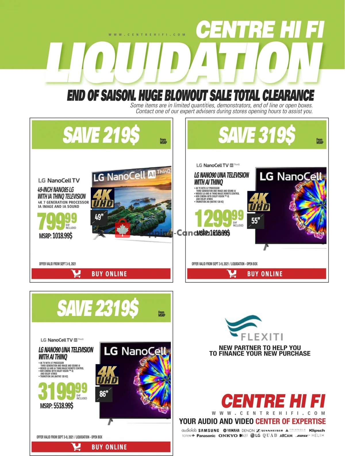 Centre Hi-Fi flyer from Friday September 3, 2021 to Thursday September 9, 2021 - page 13