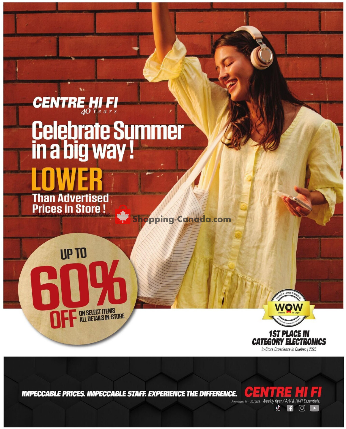 Centre Hi-Fi flyer from Friday August 14, 2026 to Thursday August 20, 2026 - page 1