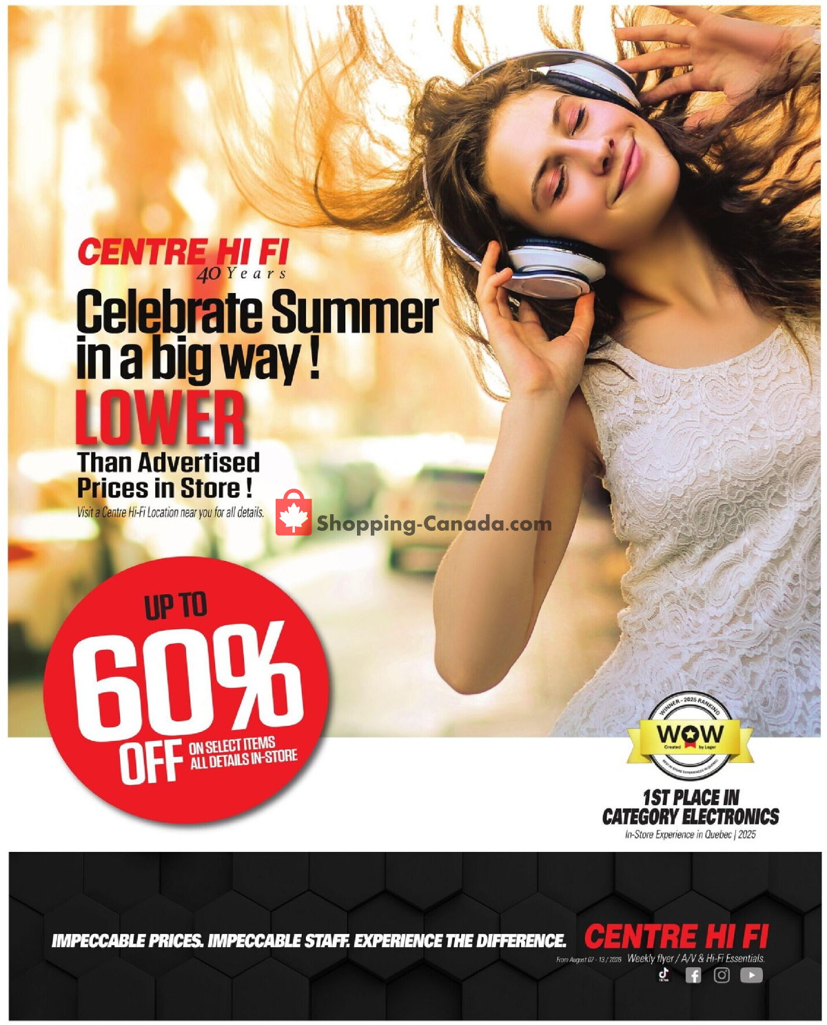 Centre Hi-Fi flyer from Friday August 7, 2026 to Thursday August 13, 2026 - page 1