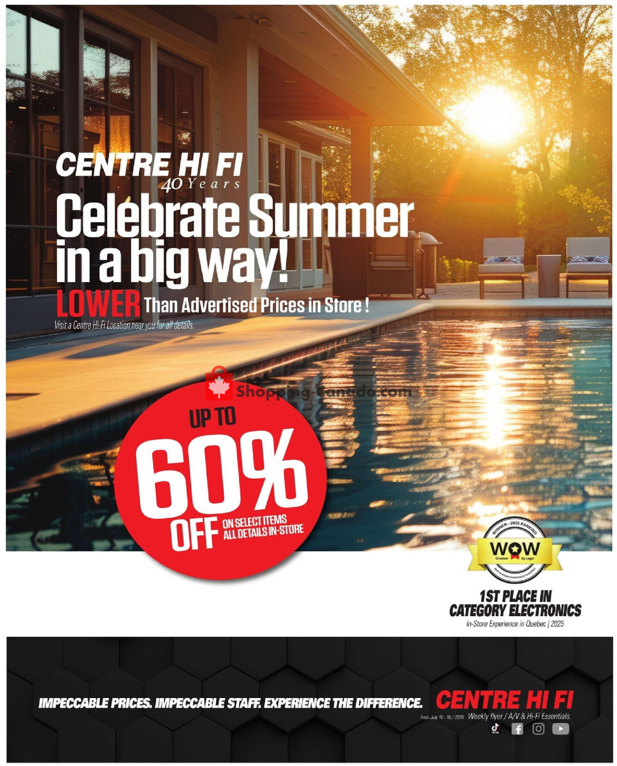 Centre Hi-Fi flyer from Friday July 10, 2026 to Thursday July 16, 2026 - page 1
