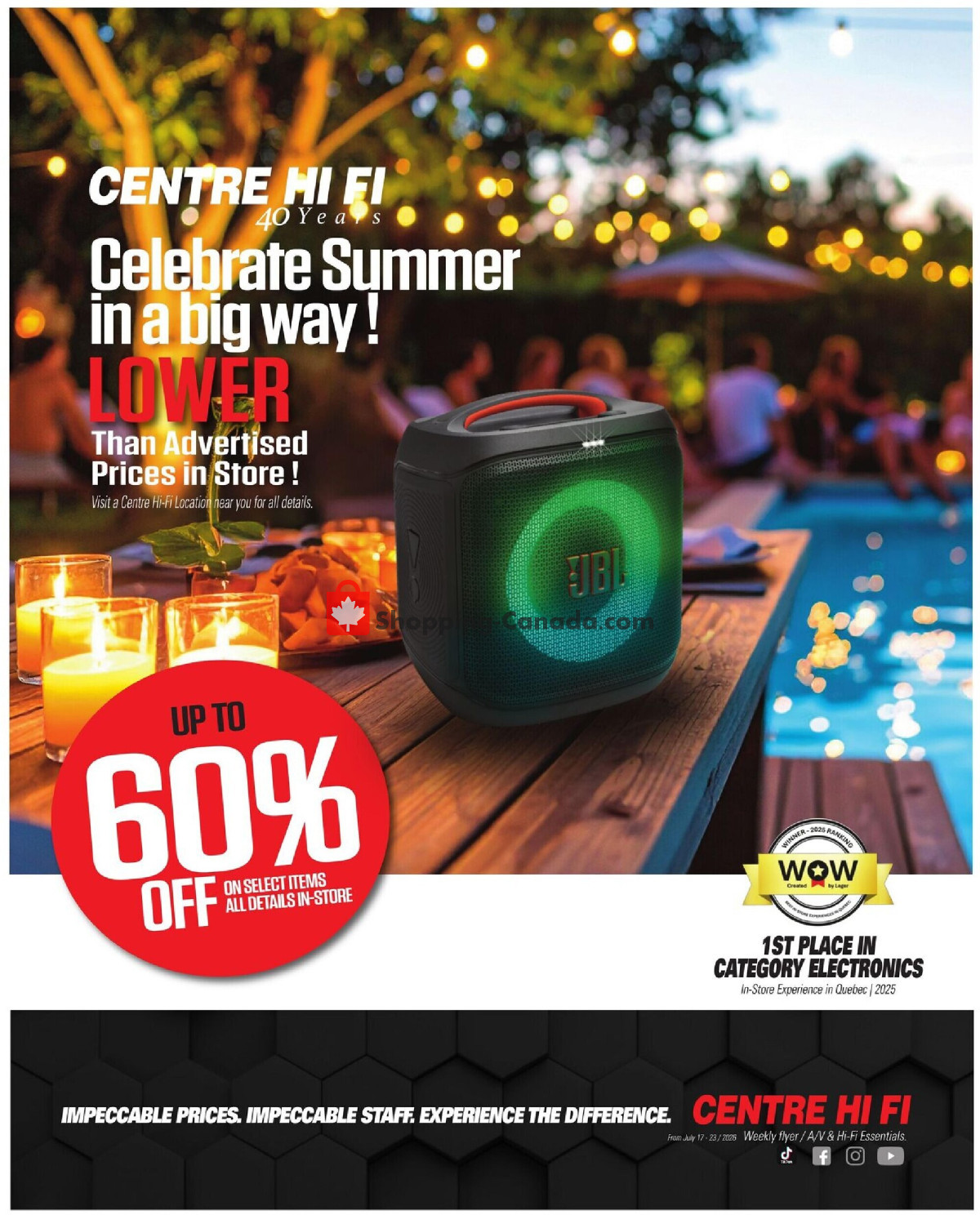 Centre Hi-Fi flyer from Friday July 17, 2026 to Thursday July 23, 2026 - page 1