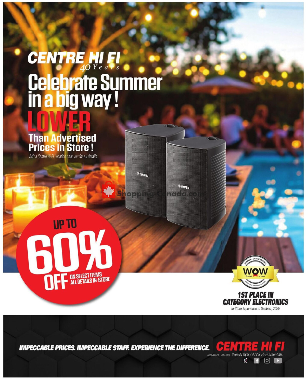 Centre Hi-Fi flyer from Friday July 24, 2026 to Thursday July 30, 2026 - page 1