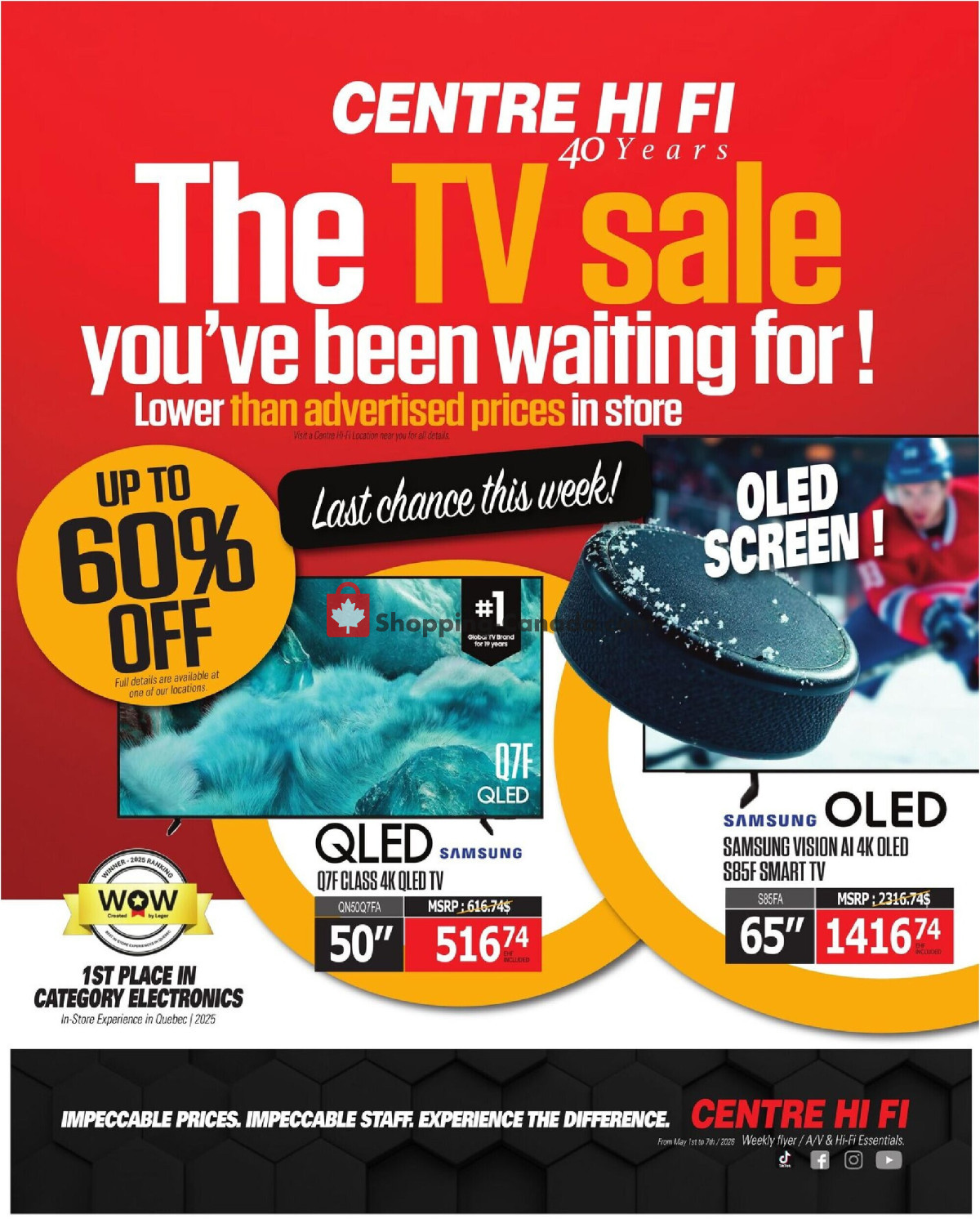 Centre Hi-Fi flyer from Friday May 1, 2026 to Thursday May 7, 2026 - page 1