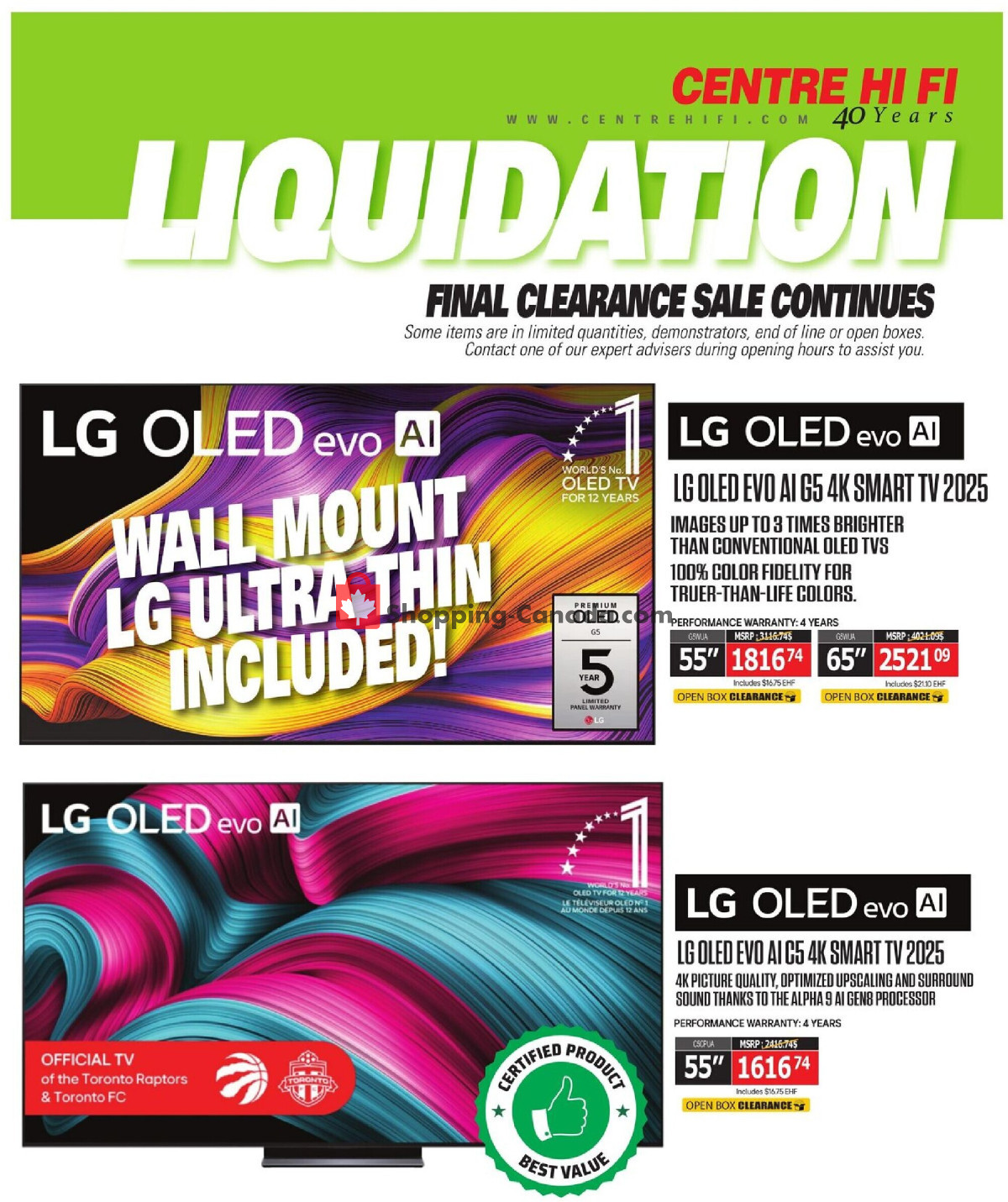 Centre Hi-Fi flyer from Friday October 2, 2026 to Thursday October 8, 2026 - page 36