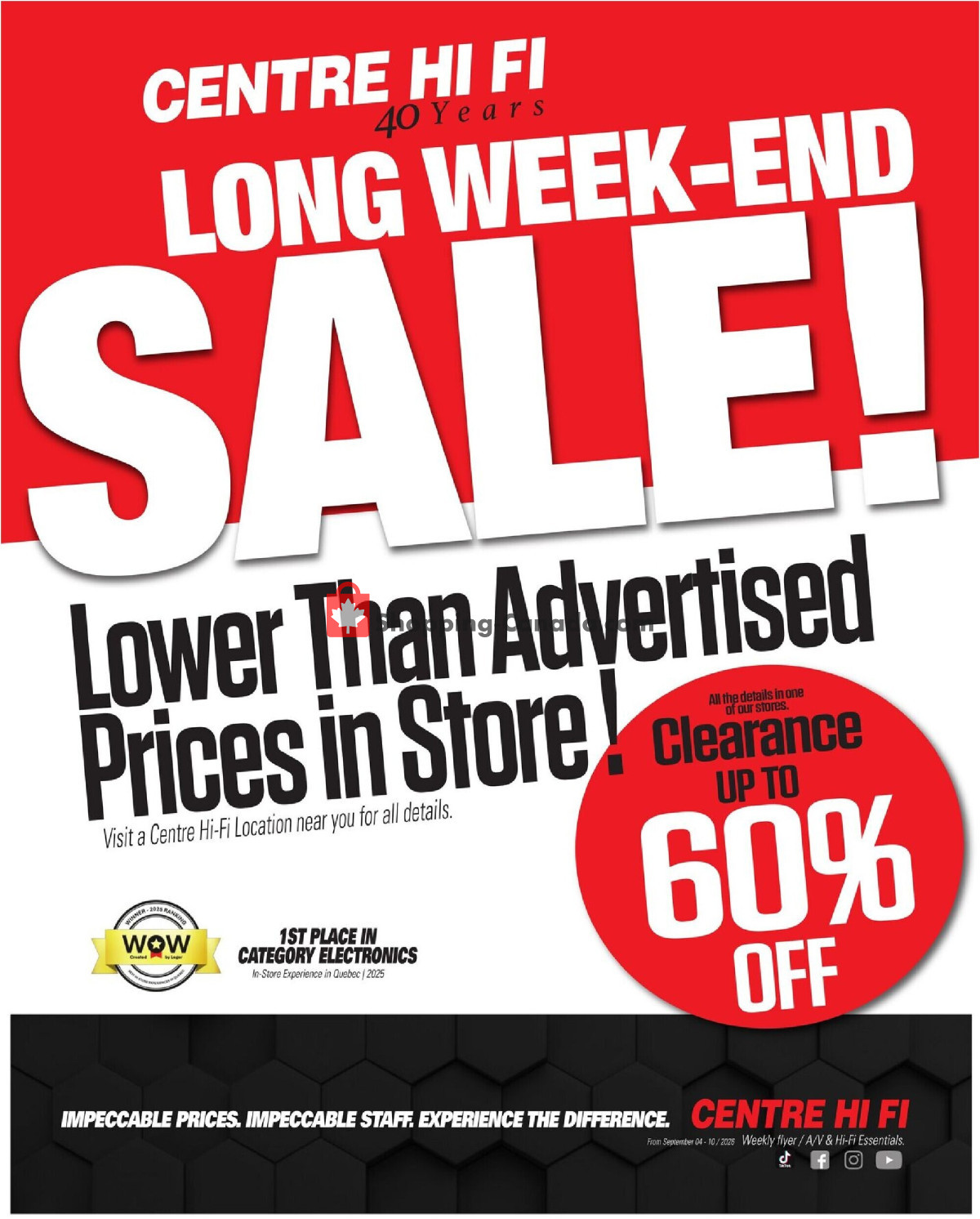 Centre Hi-Fi flyer from Friday September 4, 2026 to Thursday September 10, 2026 - page 1