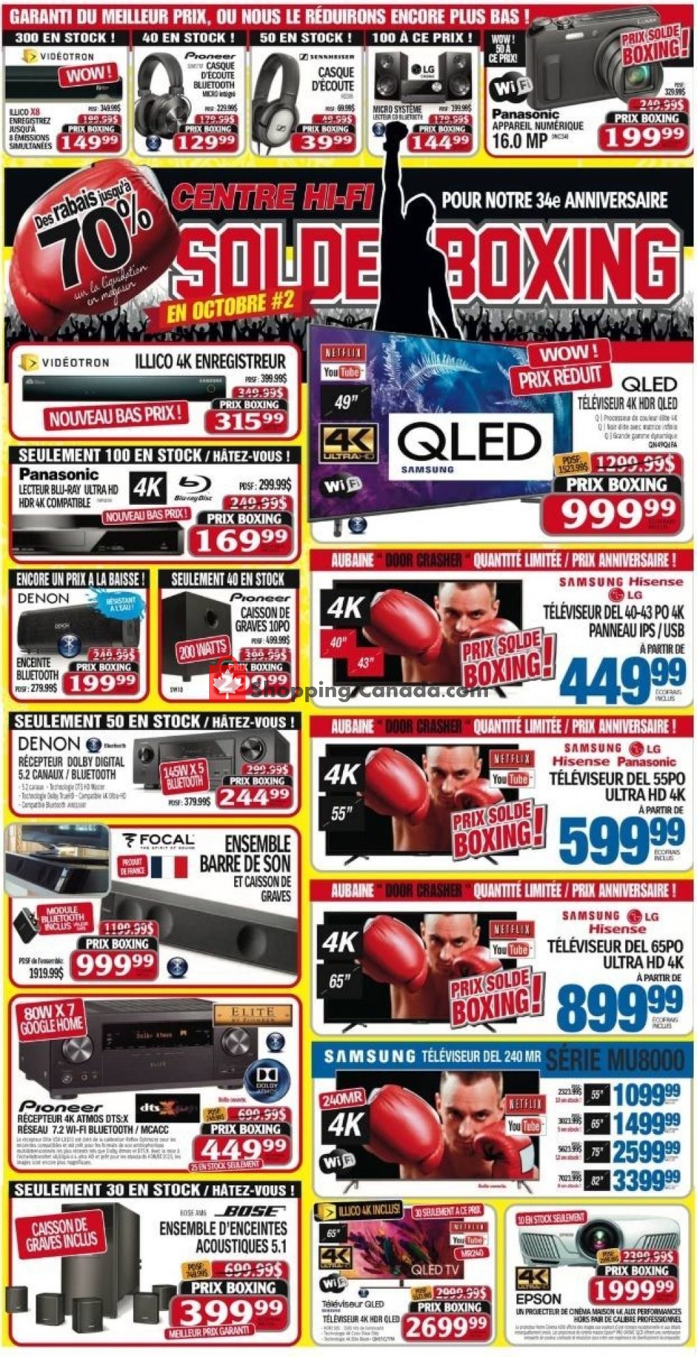 Centre Hi-Fi flyer from Friday October 19, 2018 to Thursday October 25, 2018 - page 1