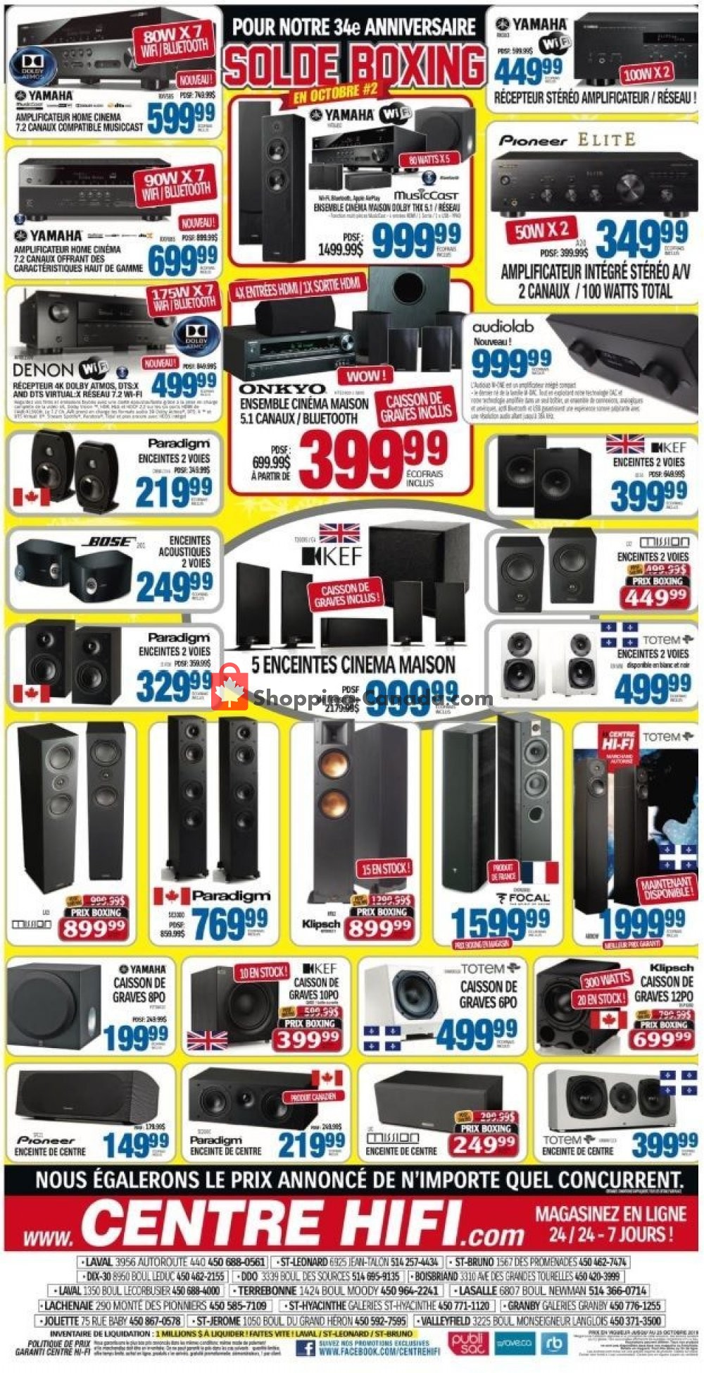 Centre Hi-Fi flyer from Friday October 19, 2018 to Thursday October 25, 2018 - page 4