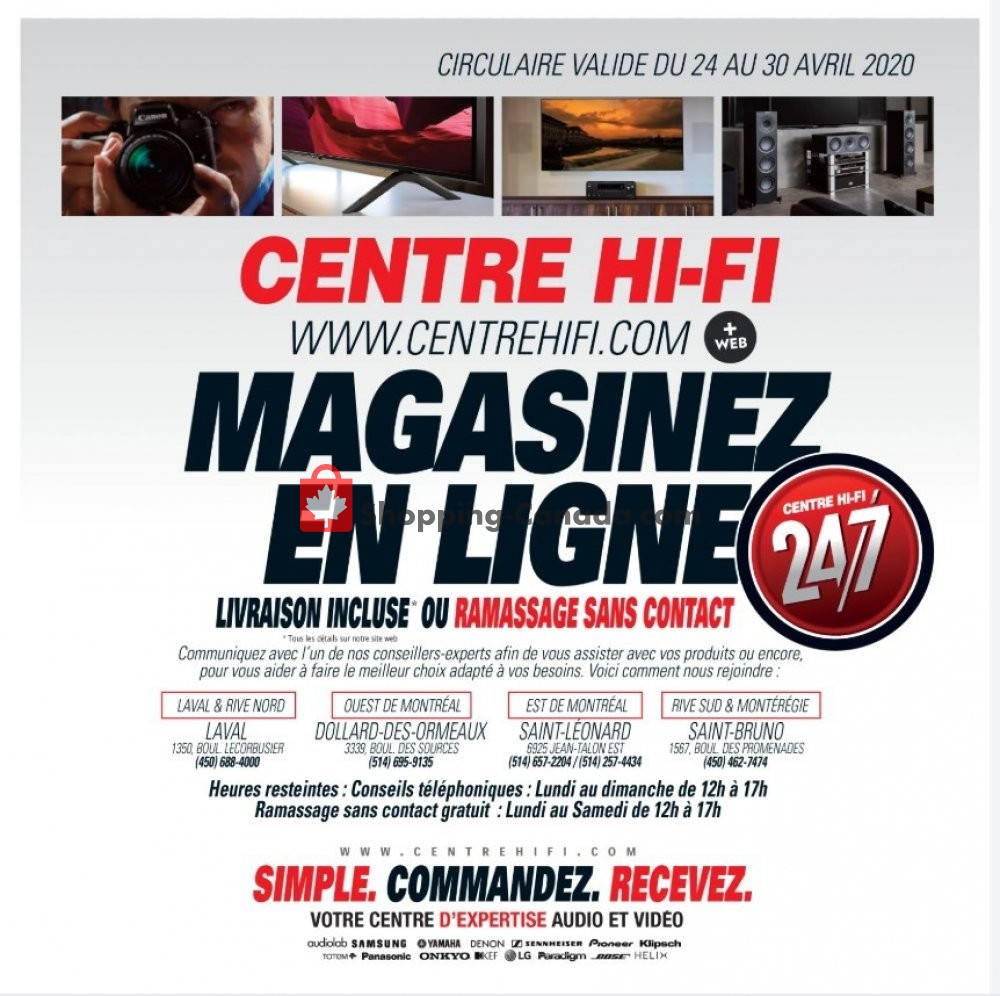 Centre Hi-Fi flyer from Friday April 24, 2020 to Thursday April 30, 2020 - page 1