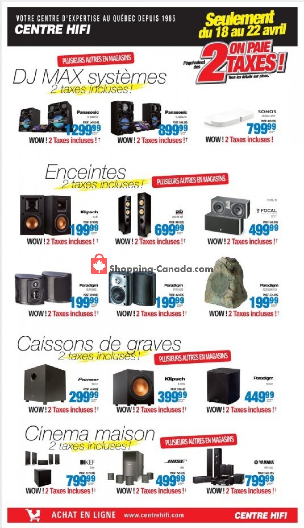 Centre Hi-Fi flyer from Thursday April 18, 2019 to Monday April 22, 2019 - page 3