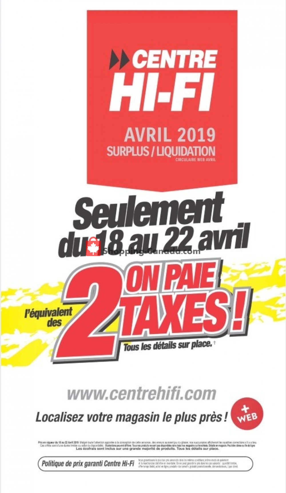 Centre Hi-Fi flyer from Thursday April 18, 2019 to Monday April 22, 2019 - page 7