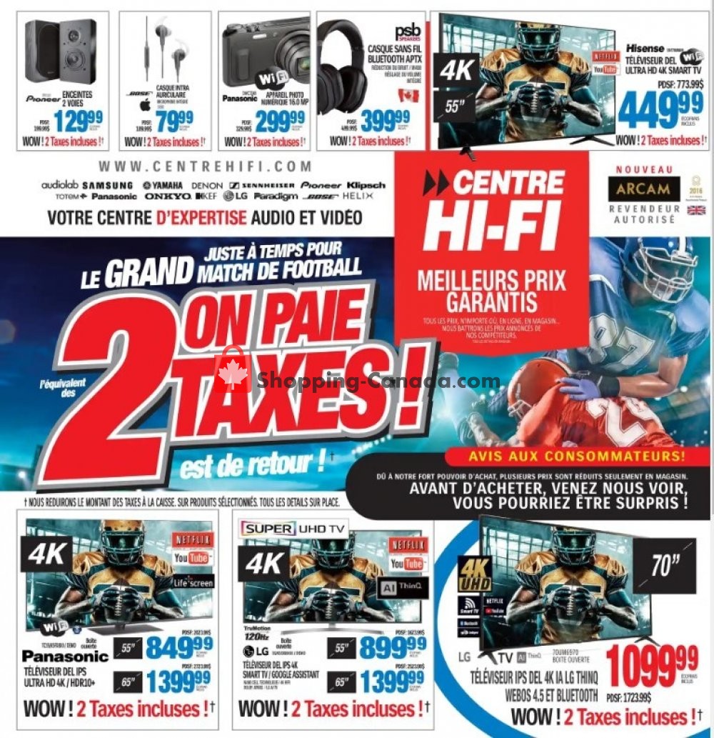 Centre Hi-Fi flyer from Friday January 31, 2020 to Thursday February 6, 2020 - page 1