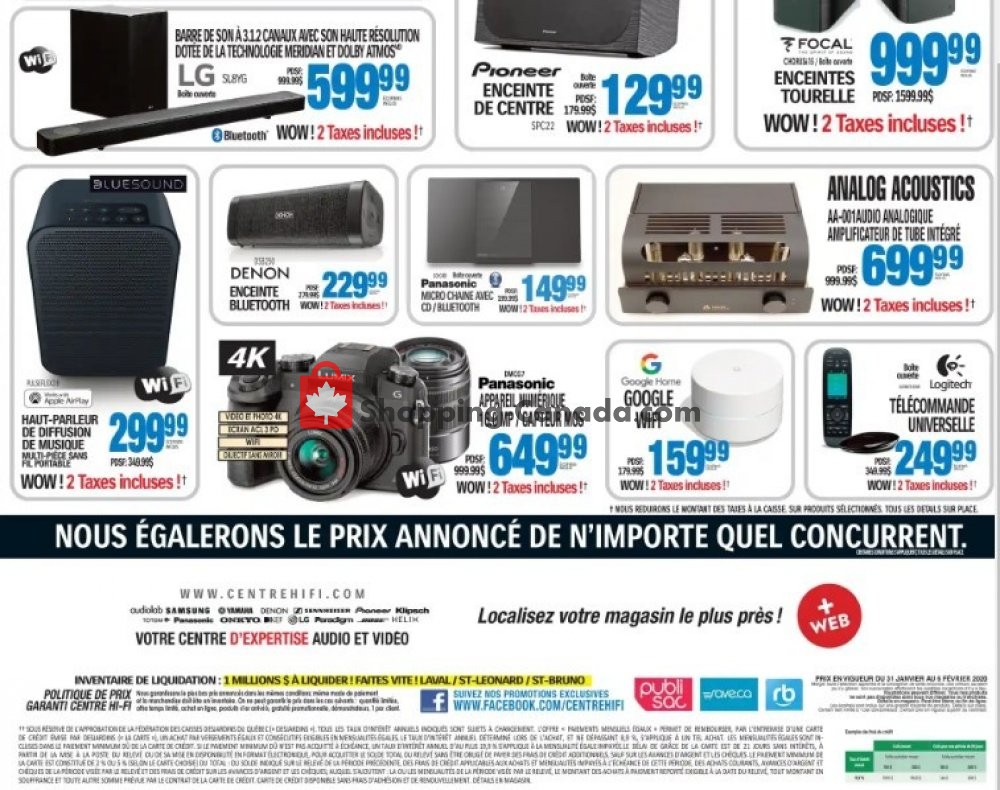 Centre Hi-Fi flyer from Friday January 31, 2020 to Thursday February 6, 2020 - page 8