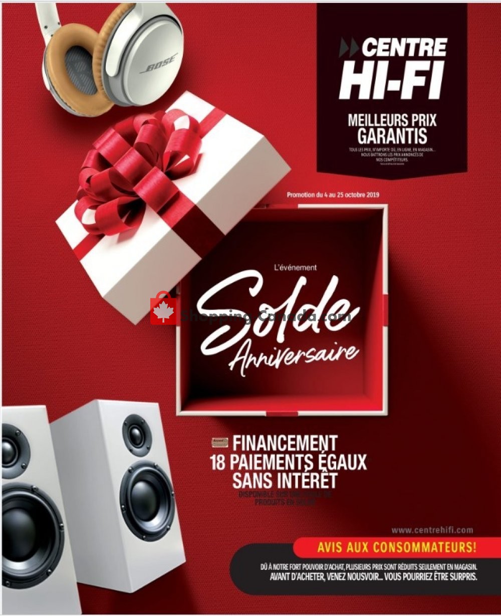 Centre Hi-Fi flyer from Friday October 4, 2019 to Thursday October 10, 2019 - page 1
