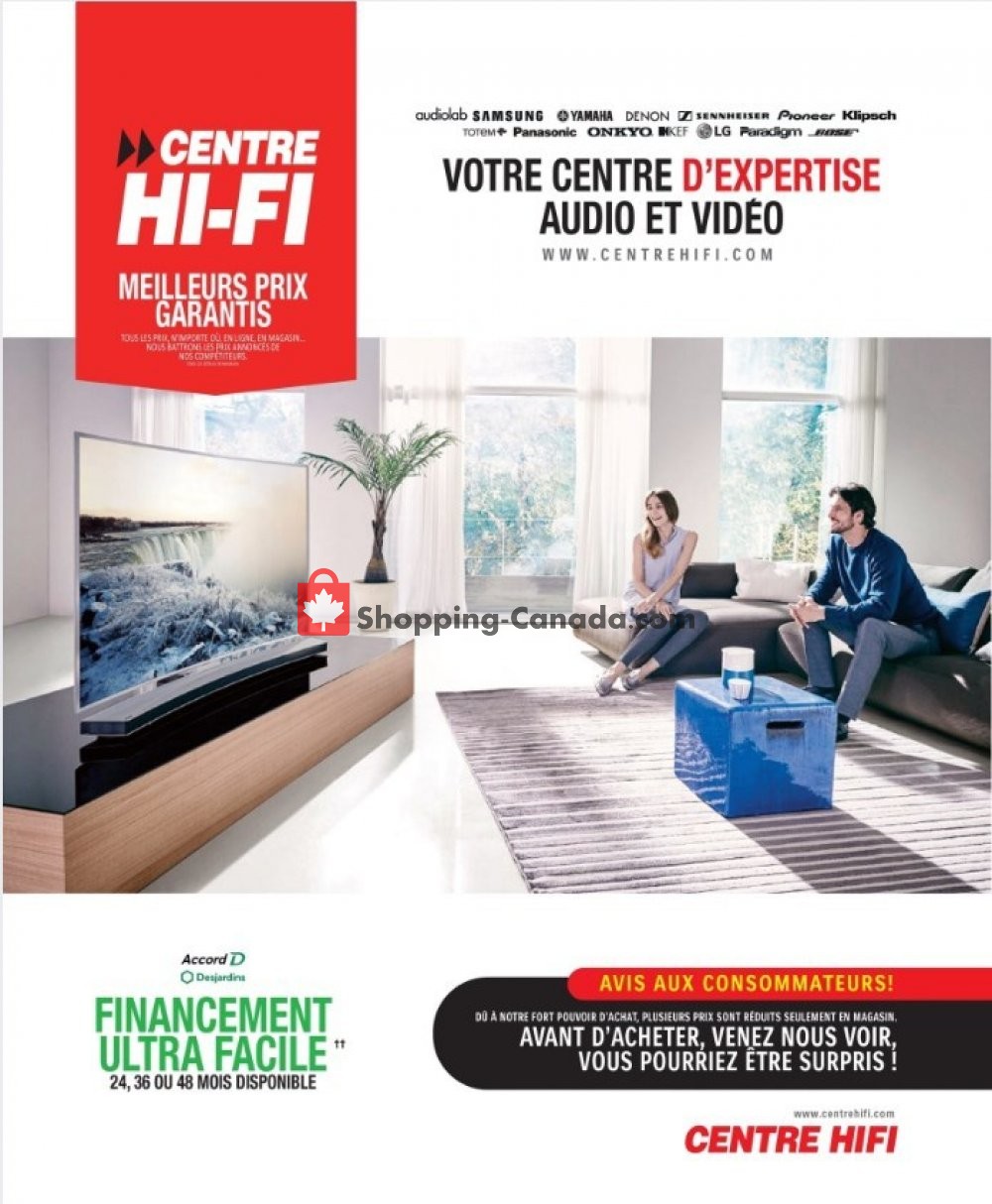 Centre Hi-Fi flyer from Friday September 13, 2019 to Thursday September 19, 2019 - page 1