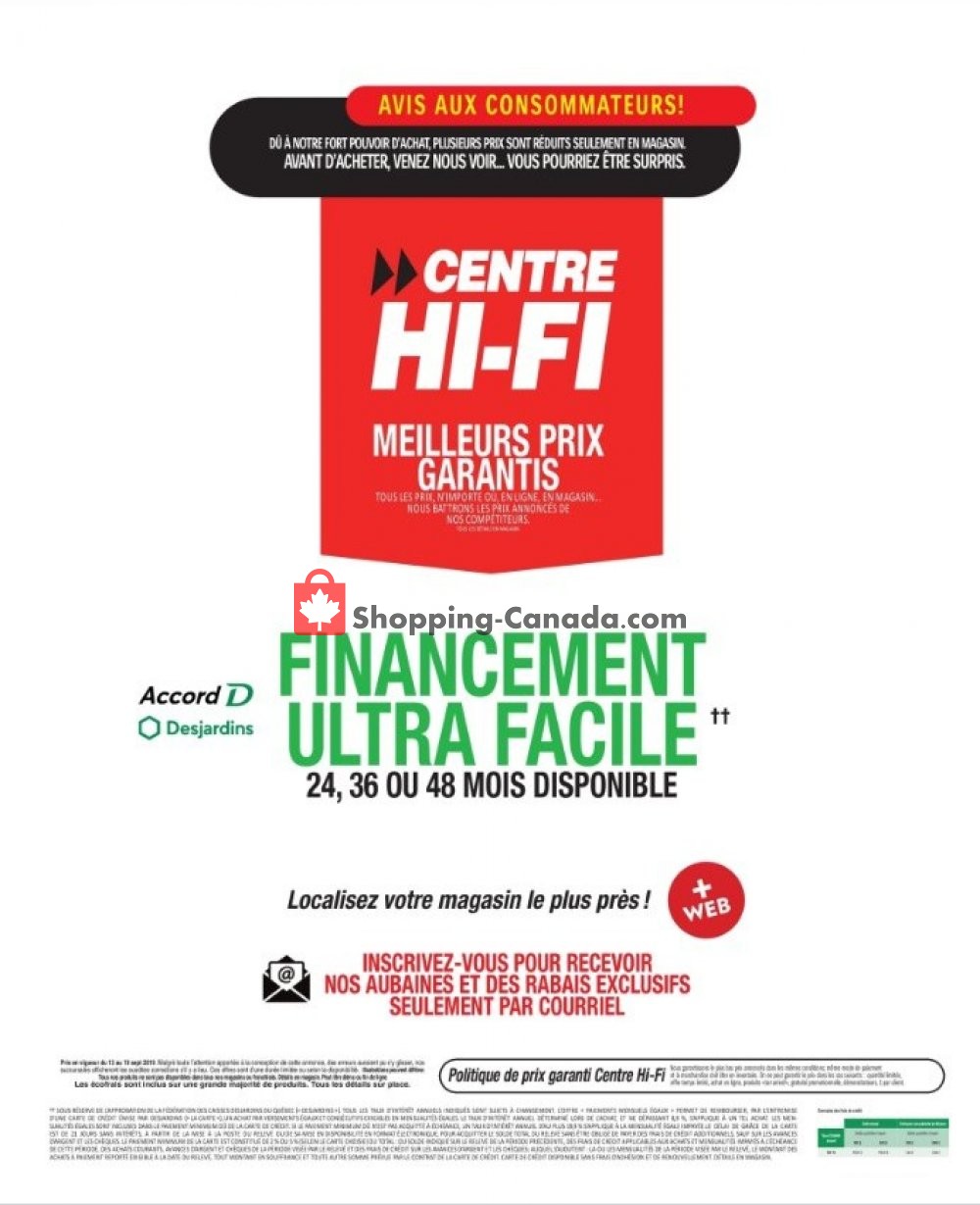Centre Hi-Fi flyer from Friday September 13, 2019 to Thursday September 19, 2019 - page 23