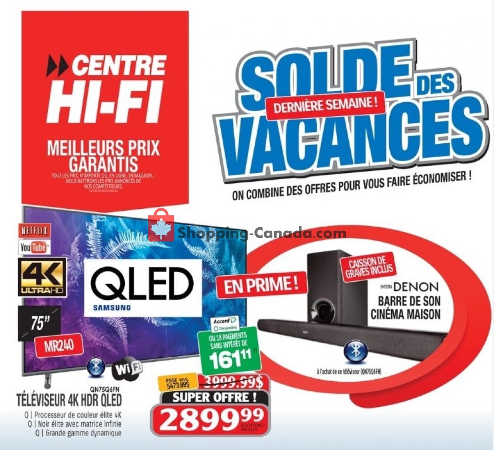 Centre Hi-Fi flyer from Friday August 9, 2019 to Thursday August 15, 2019 - page 1