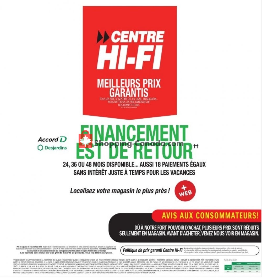 Centre Hi-Fi flyer from Friday August 9, 2019 to Thursday August 15, 2019 - page 34