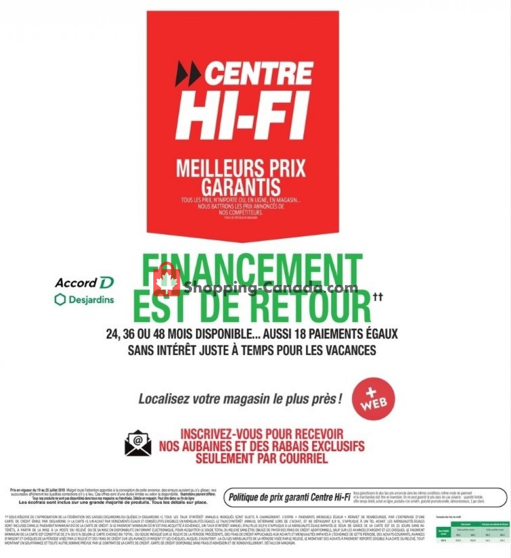 Centre Hi-Fi flyer from Friday July 19, 2019 to Thursday July 25, 2019 - page 24