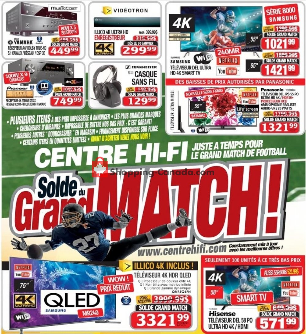 Centre Hi-Fi flyer from Friday January 25, 2019 to Thursday January 31, 2019 - page 1
