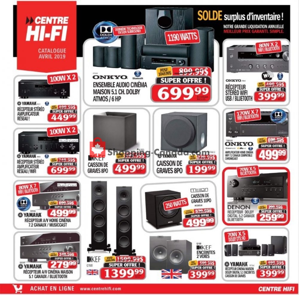Centre Hi-Fi flyer from Friday April 12, 2019 to Thursday April 18, 2019 - page 21