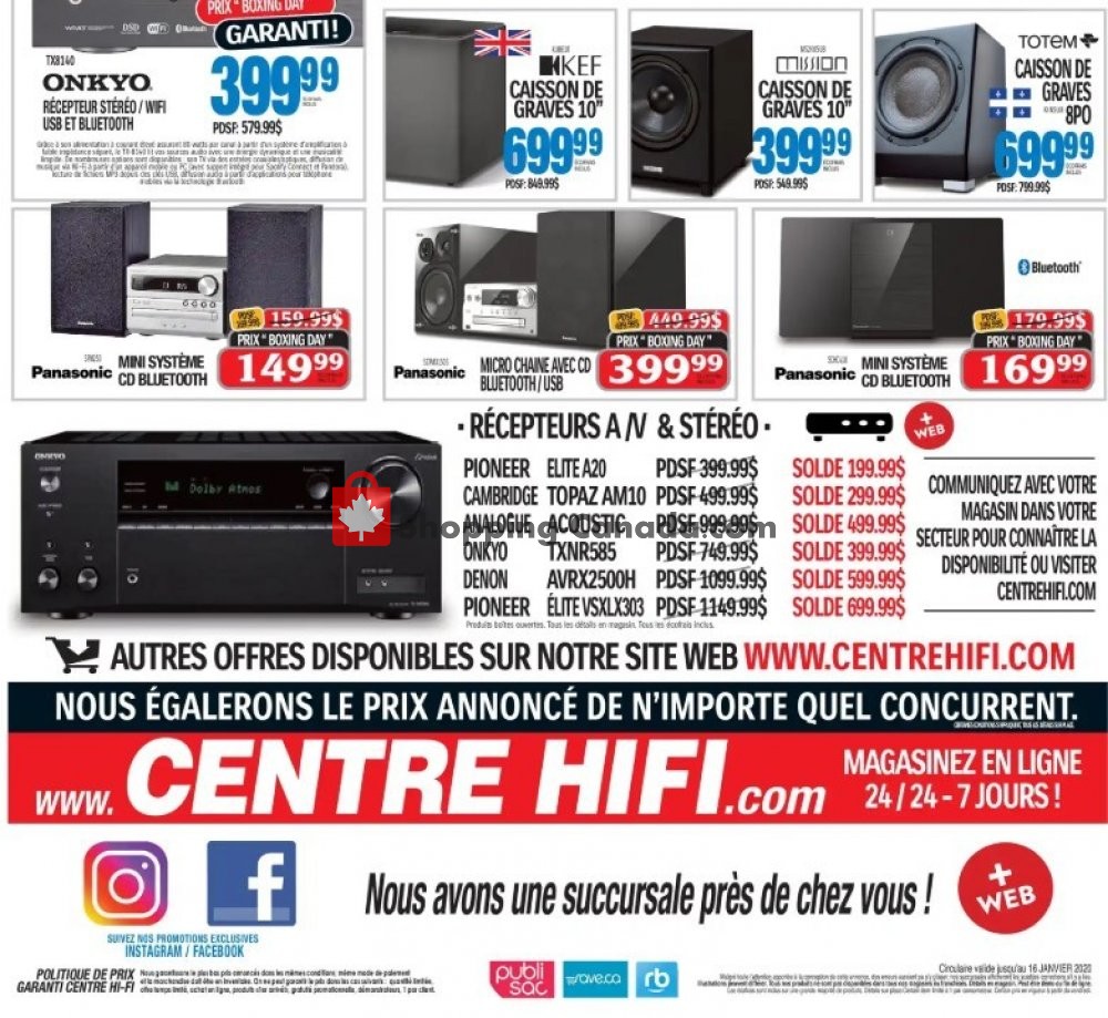 Centre Hi-Fi flyer from Friday January 10, 2020 to Thursday January 16, 2020 - page 8