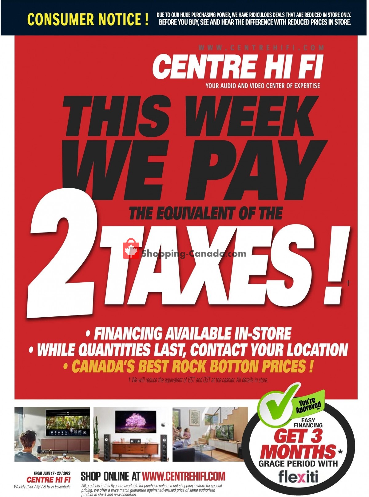 Centre Hi-Fi flyer from Friday June 17, 2022 to Thursday June 23, 2022 - page 1