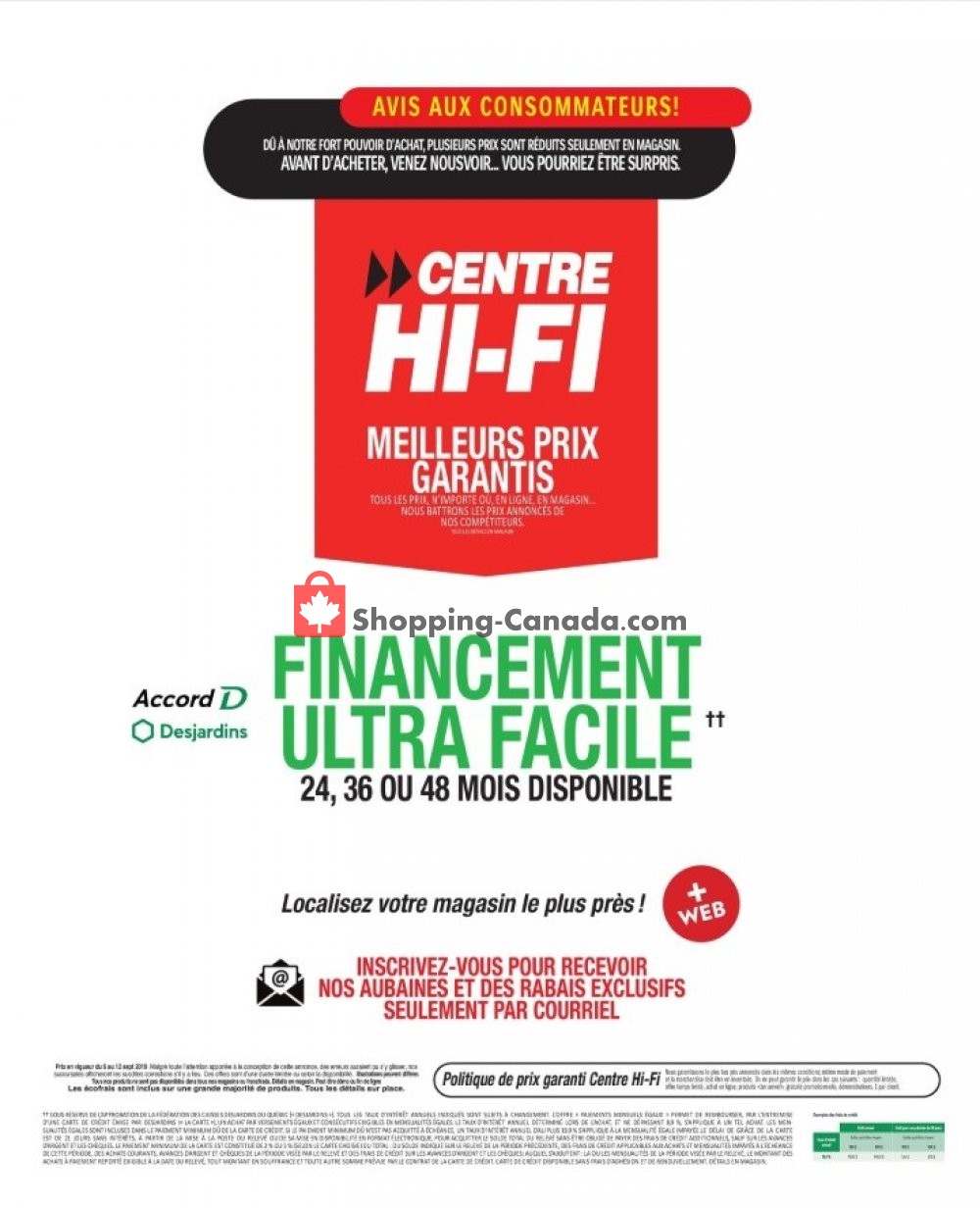 Centre Hi-Fi flyer from Friday September 6, 2019 to Thursday September 12, 2019 - page 16