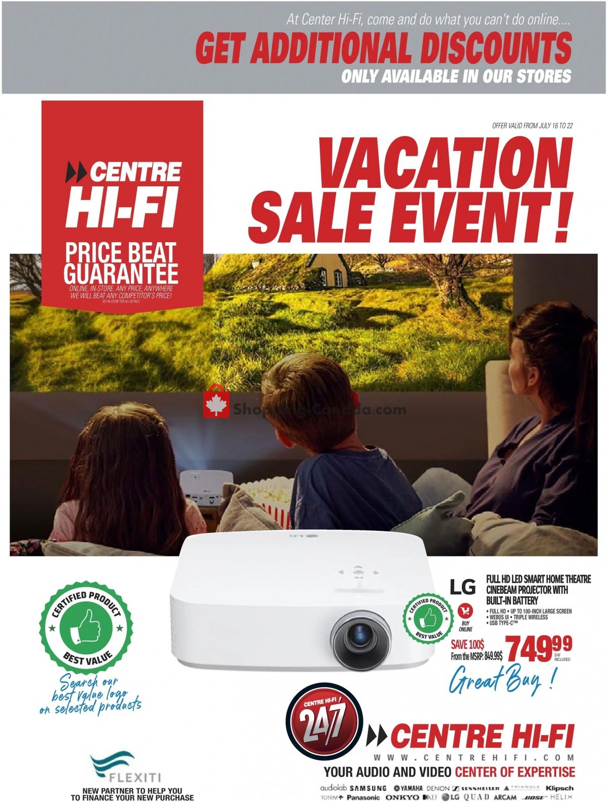 Centre Hi-Fi flyer from Friday July 16, 2021 to Thursday July 22, 2021 - page 1