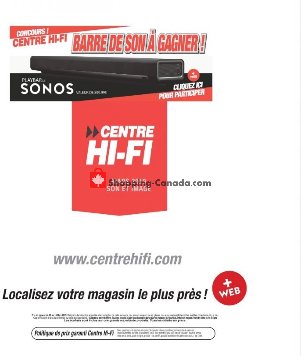 Centre Hi-Fi flyer from Friday March 8, 2019 to Thursday March 14, 2019 - page 23