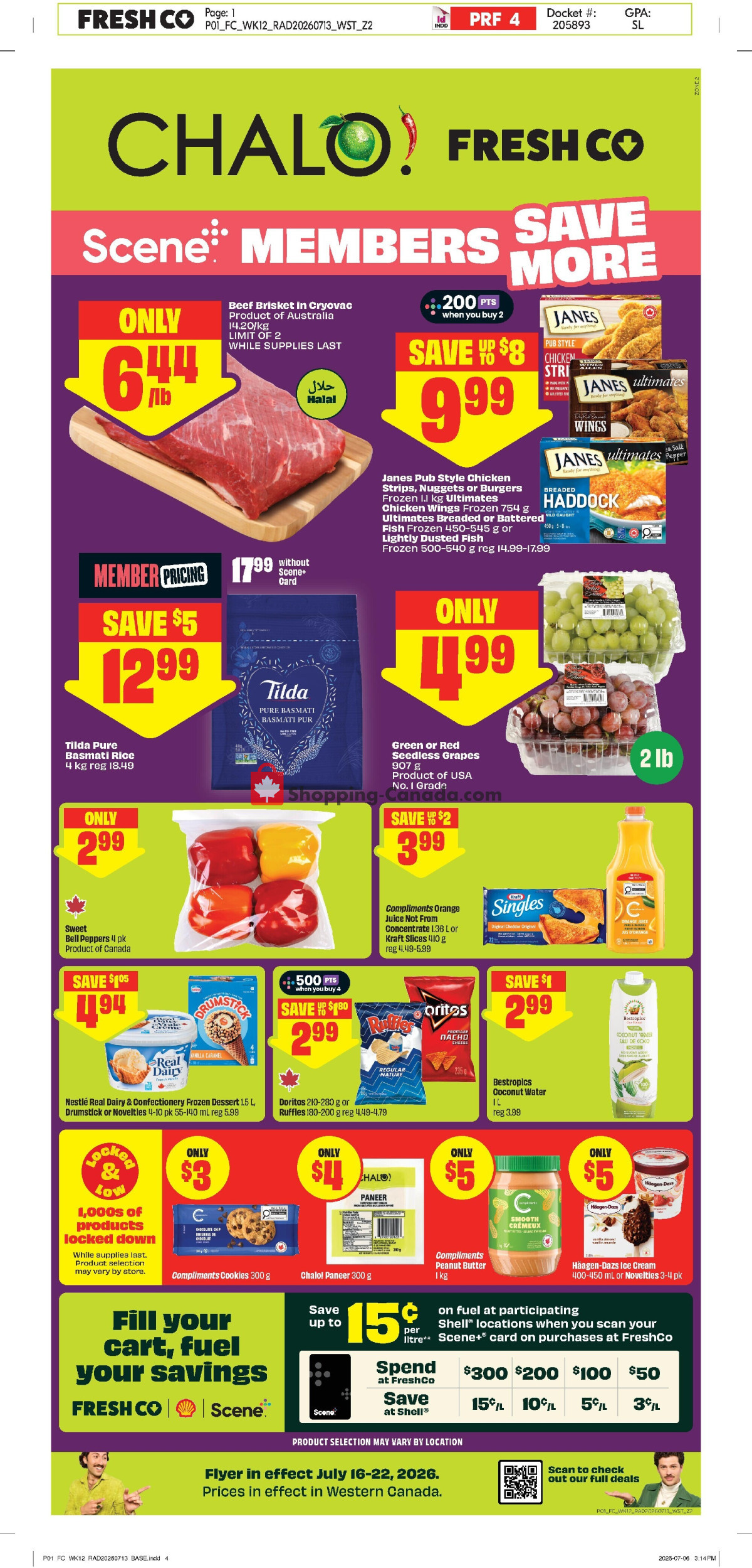 Chalo FreshCo flyer from Thursday July 16, 2026 to Wednesday July 22, 2026 - page 1