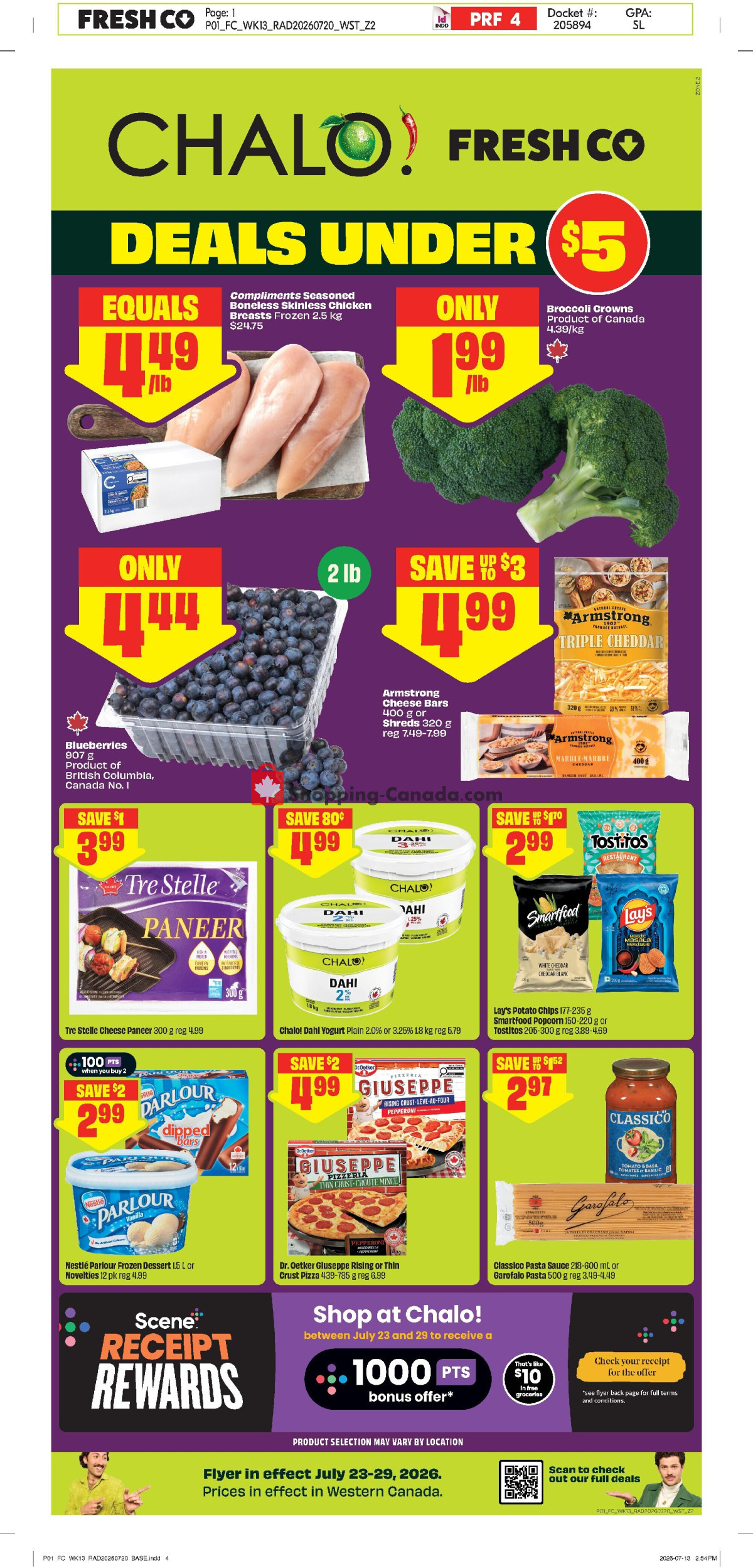 Chalo FreshCo flyer from Thursday July 23, 2026 to Wednesday July 29, 2026 - page 1