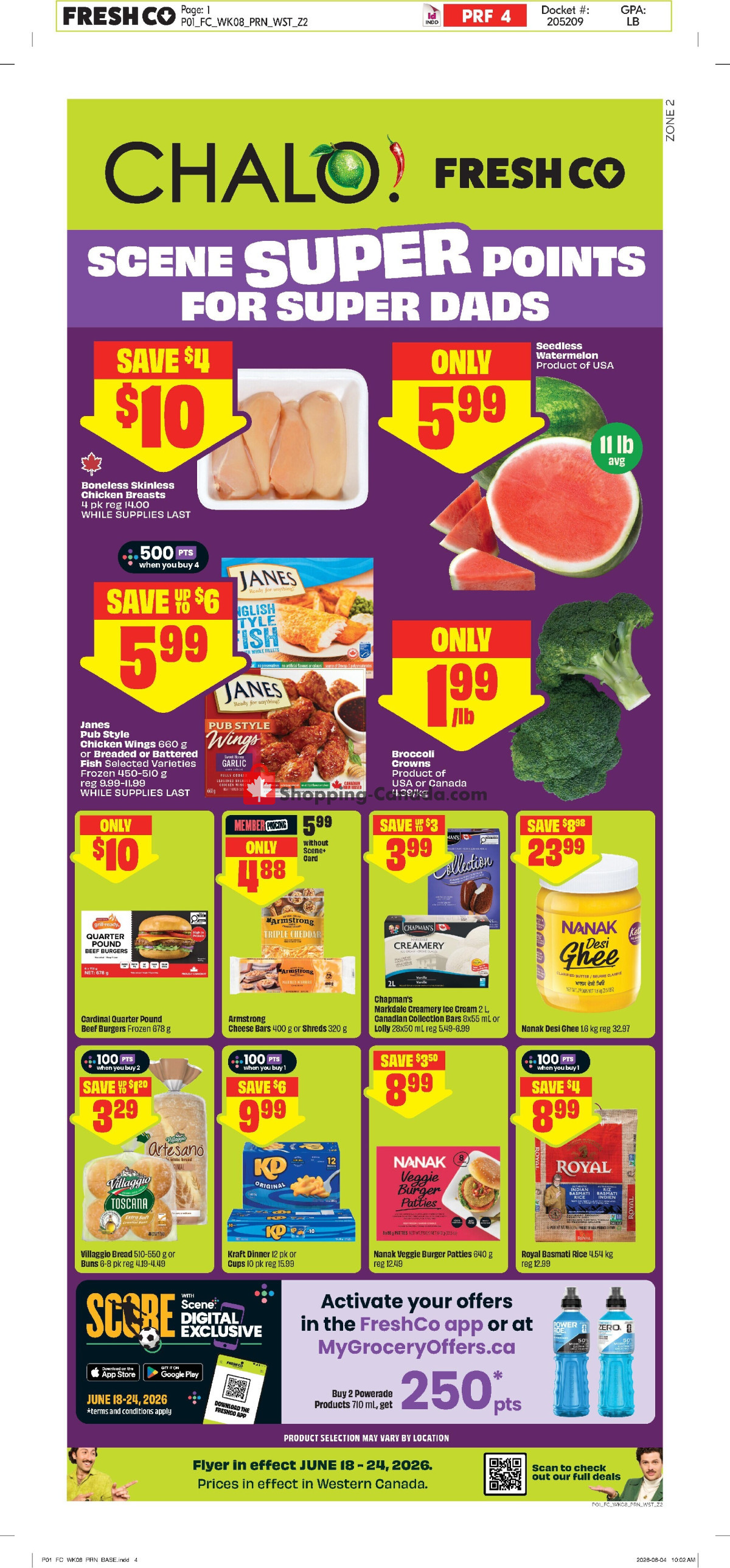Chalo FreshCo flyer from Thursday June 18, 2026 to Wednesday June 24, 2026 - page 1
