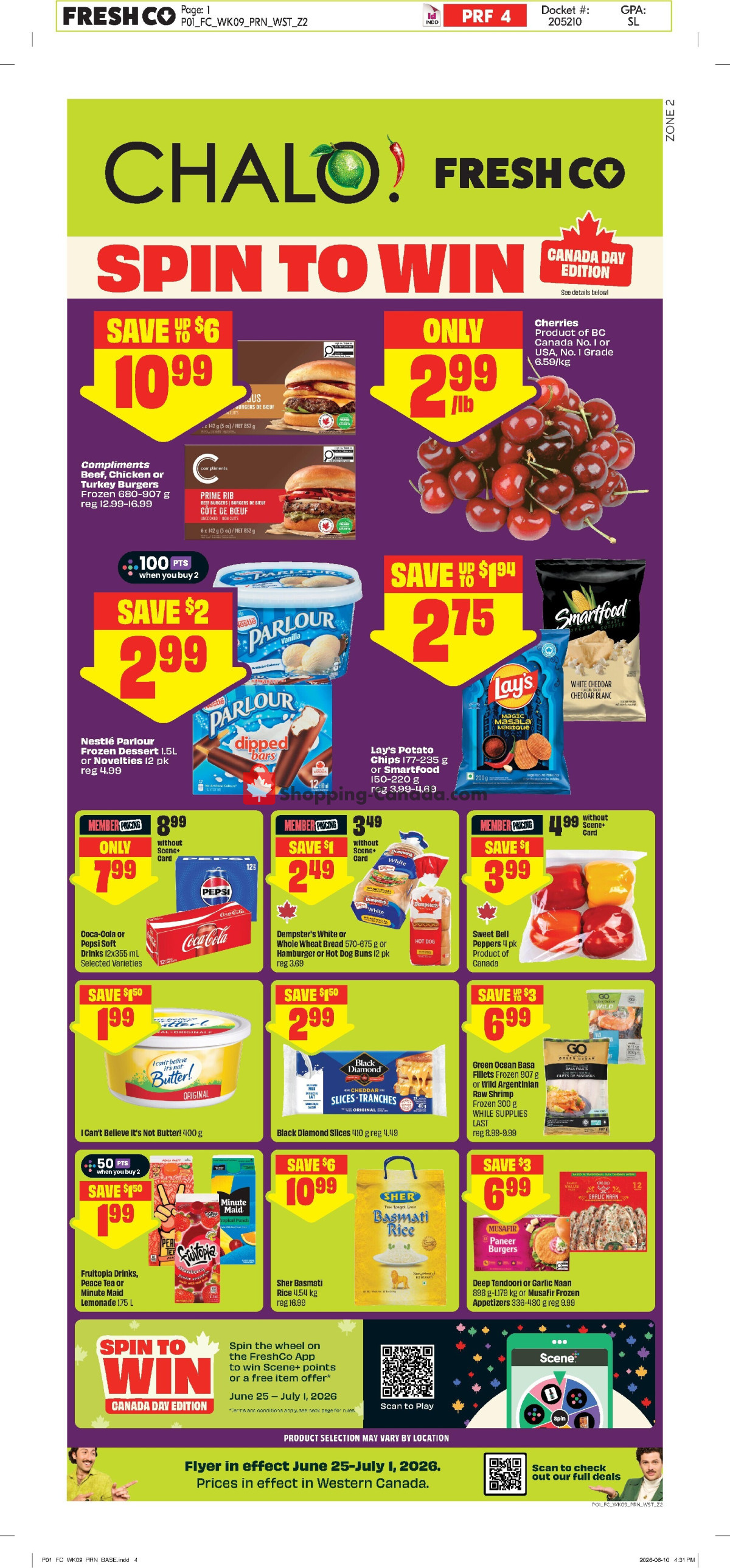 Chalo FreshCo flyer from Thursday June 25, 2026 to Wednesday July 1, 2026 - page 1