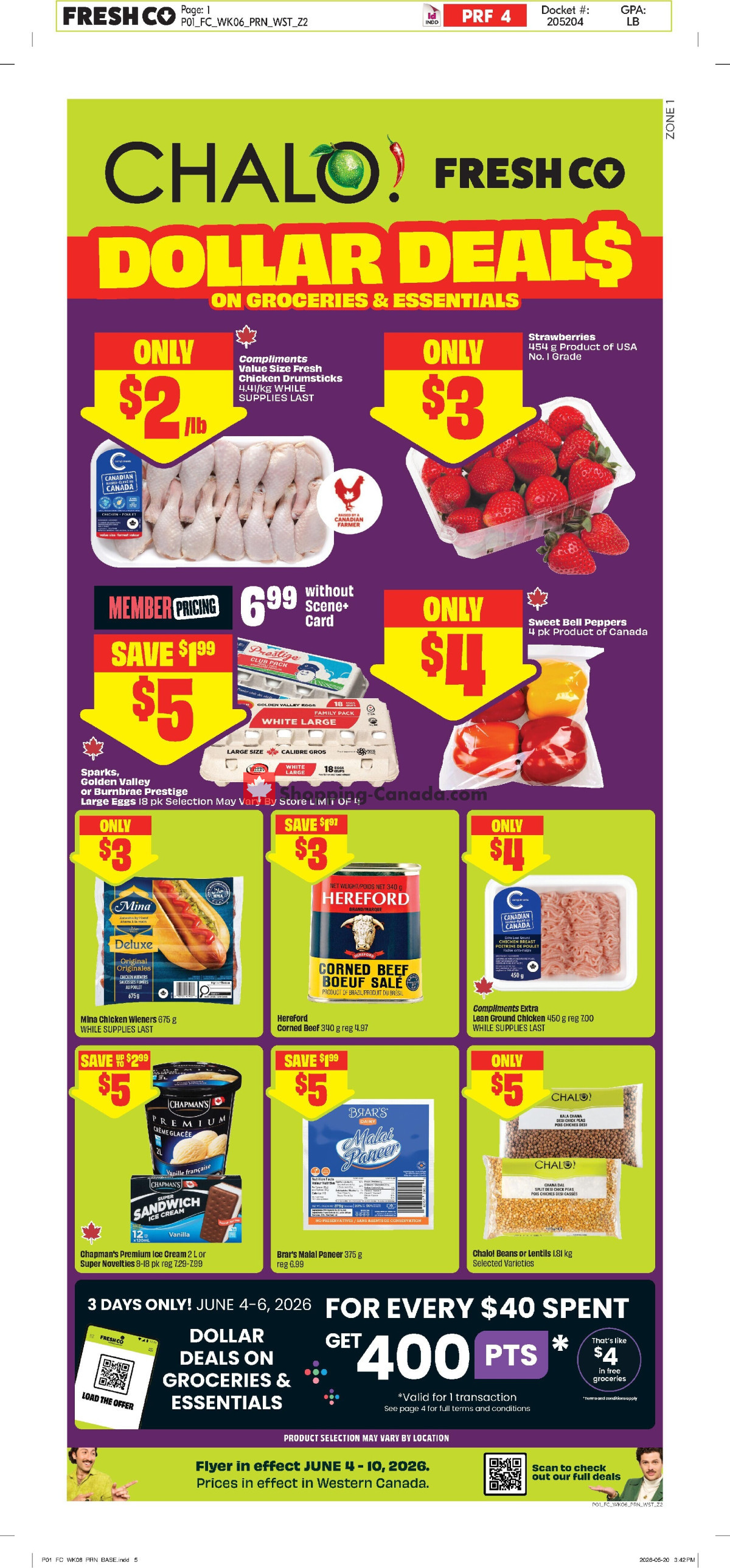Chalo FreshCo flyer from Thursday June 4, 2026 to Wednesday June 10, 2026 - page 1