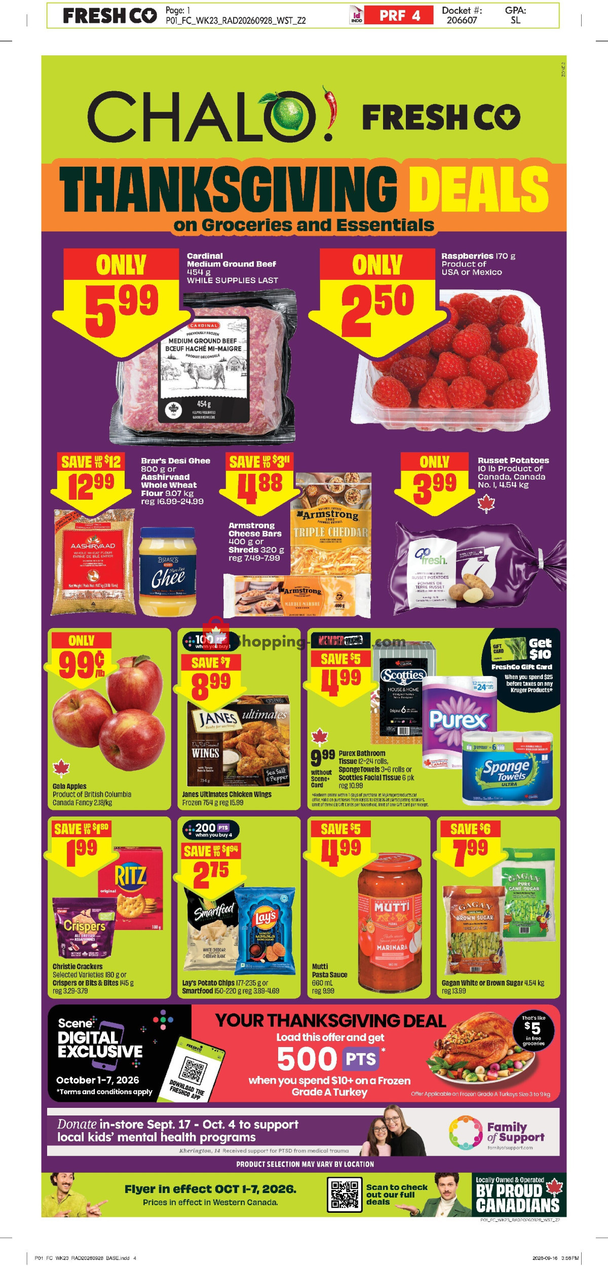 Chalo FreshCo flyer from Thursday October 1, 2026 to Wednesday October 7, 2026 - page 1