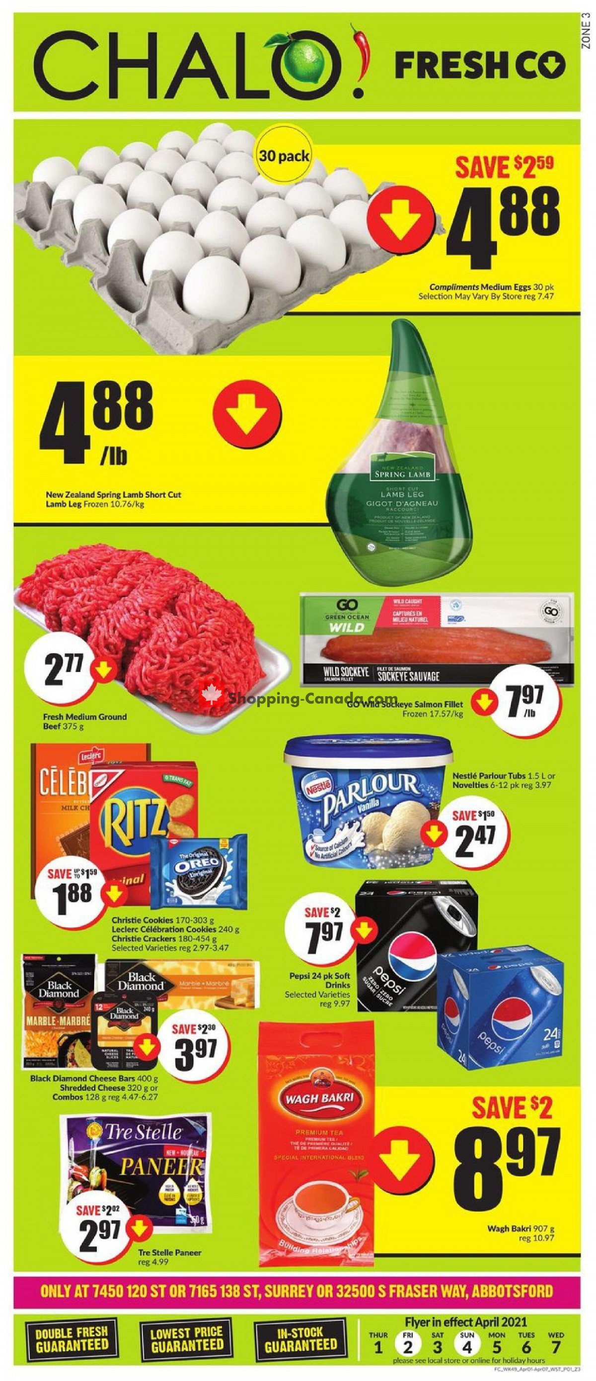 Chalo FreshCo flyer from Thursday April 1, 2021 to Wednesday April 7, 2021 - page 1