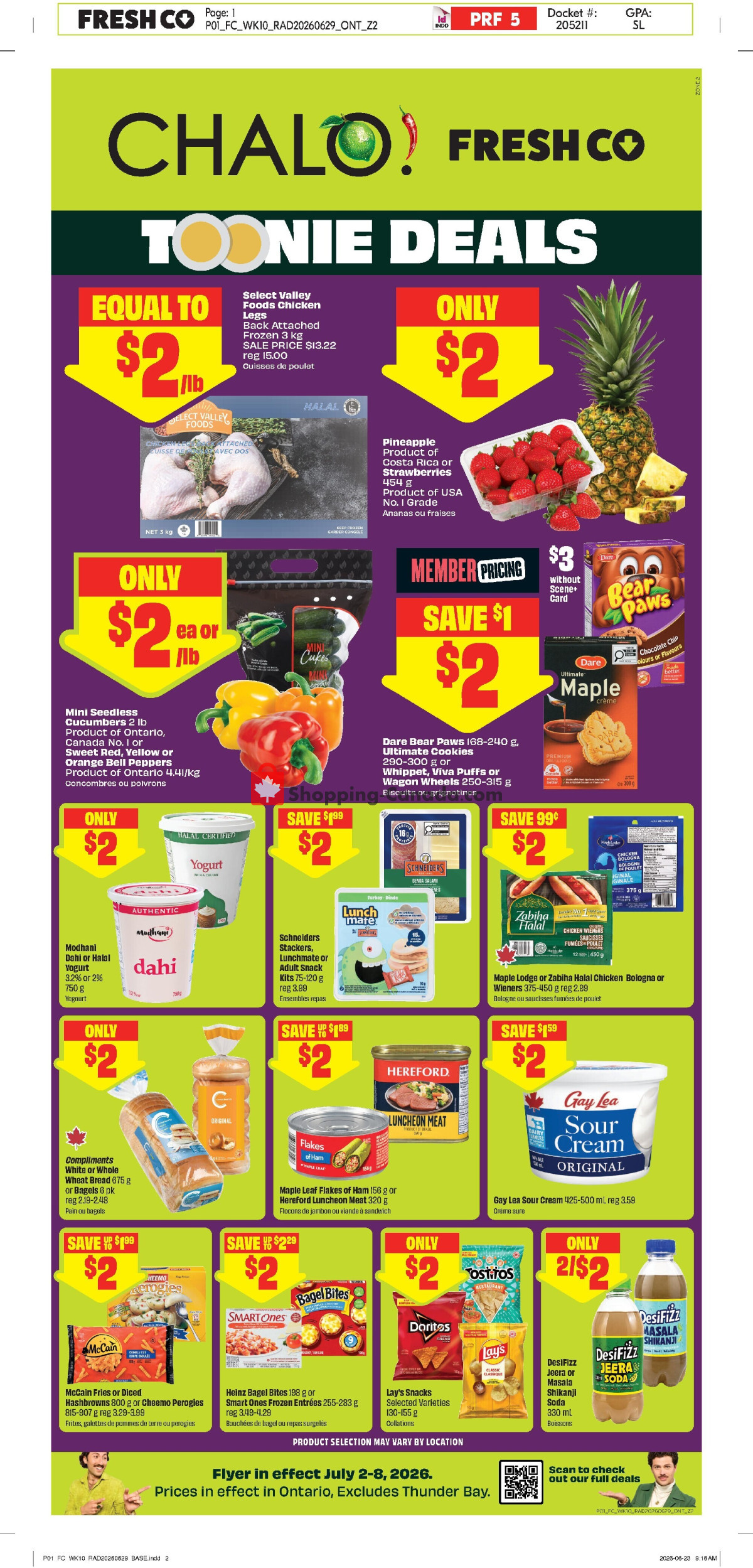 Chalo FreshCo flyer from Thursday July 2, 2026 to Wednesday July 8, 2026 - page 1