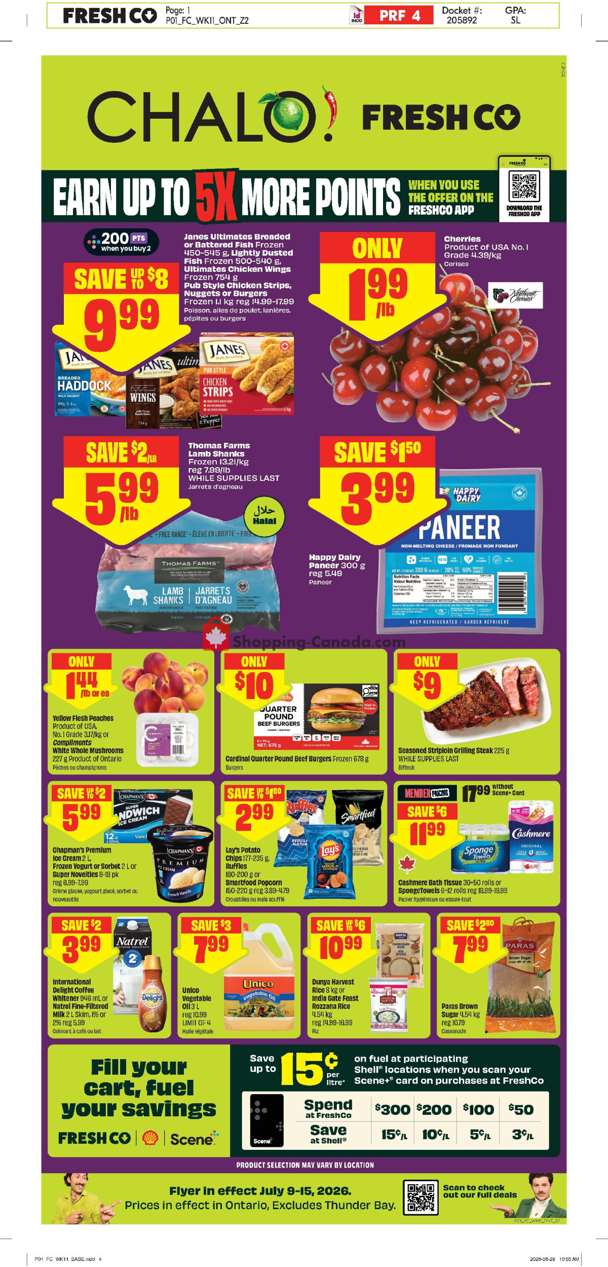 Chalo FreshCo flyer from Thursday July 9, 2026 to Wednesday July 15, 2026 - page 1