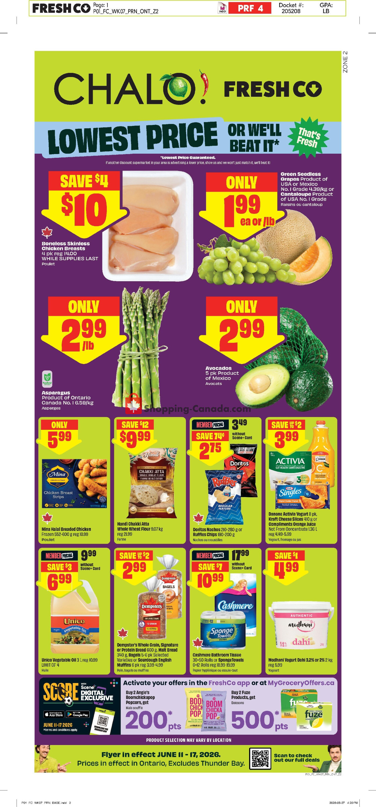Chalo FreshCo flyer from Thursday June 11, 2026 to Wednesday June 17, 2026 - page 1