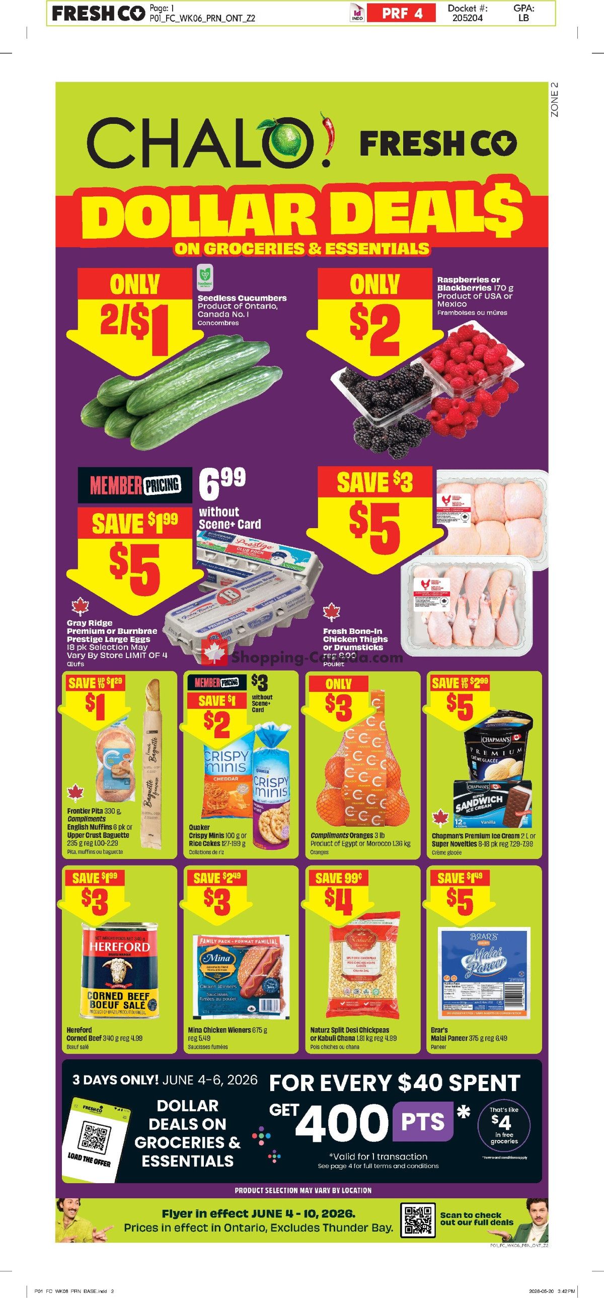 Chalo FreshCo flyer from Thursday June 4, 2026 to Wednesday June 10, 2026 - page 1