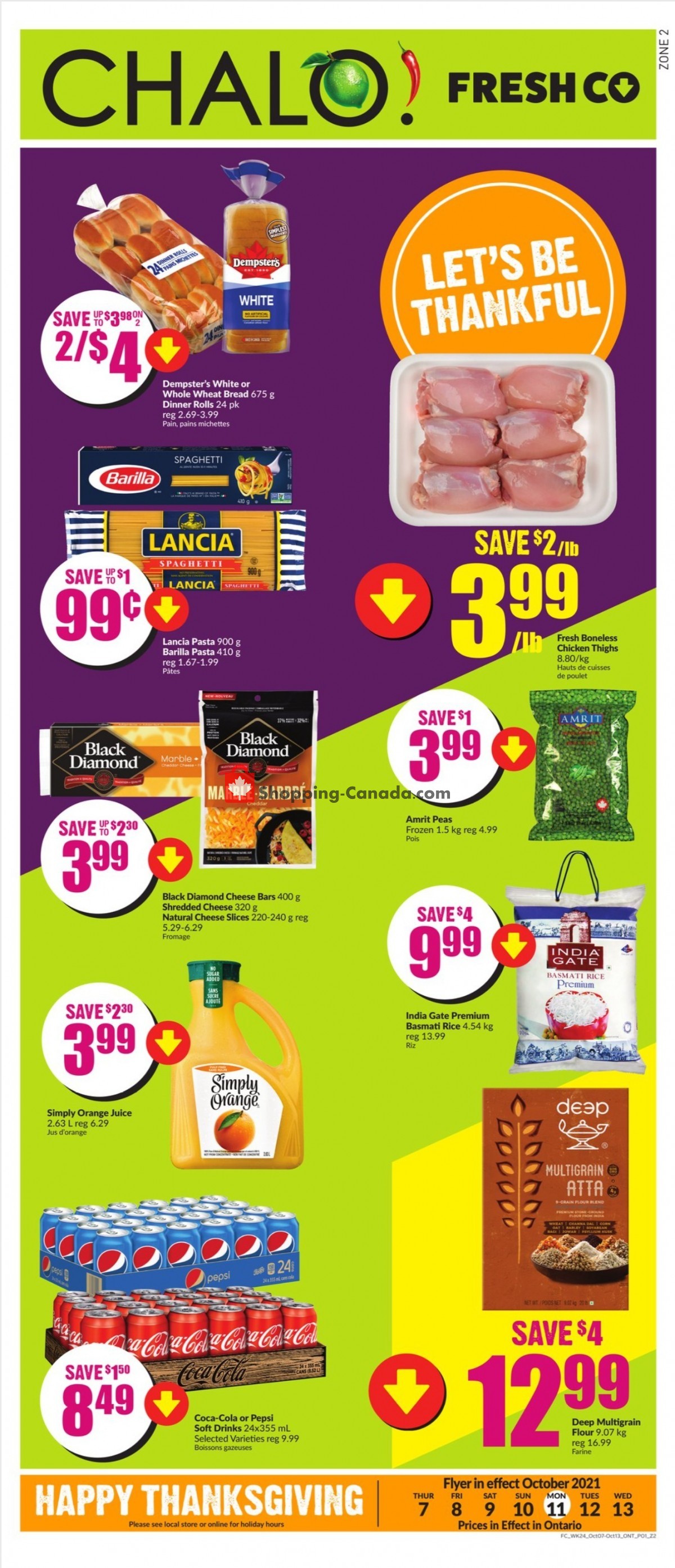 Chalo FreshCo flyer from Thursday October 7, 2021 to Wednesday October 13, 2021 - page 1
