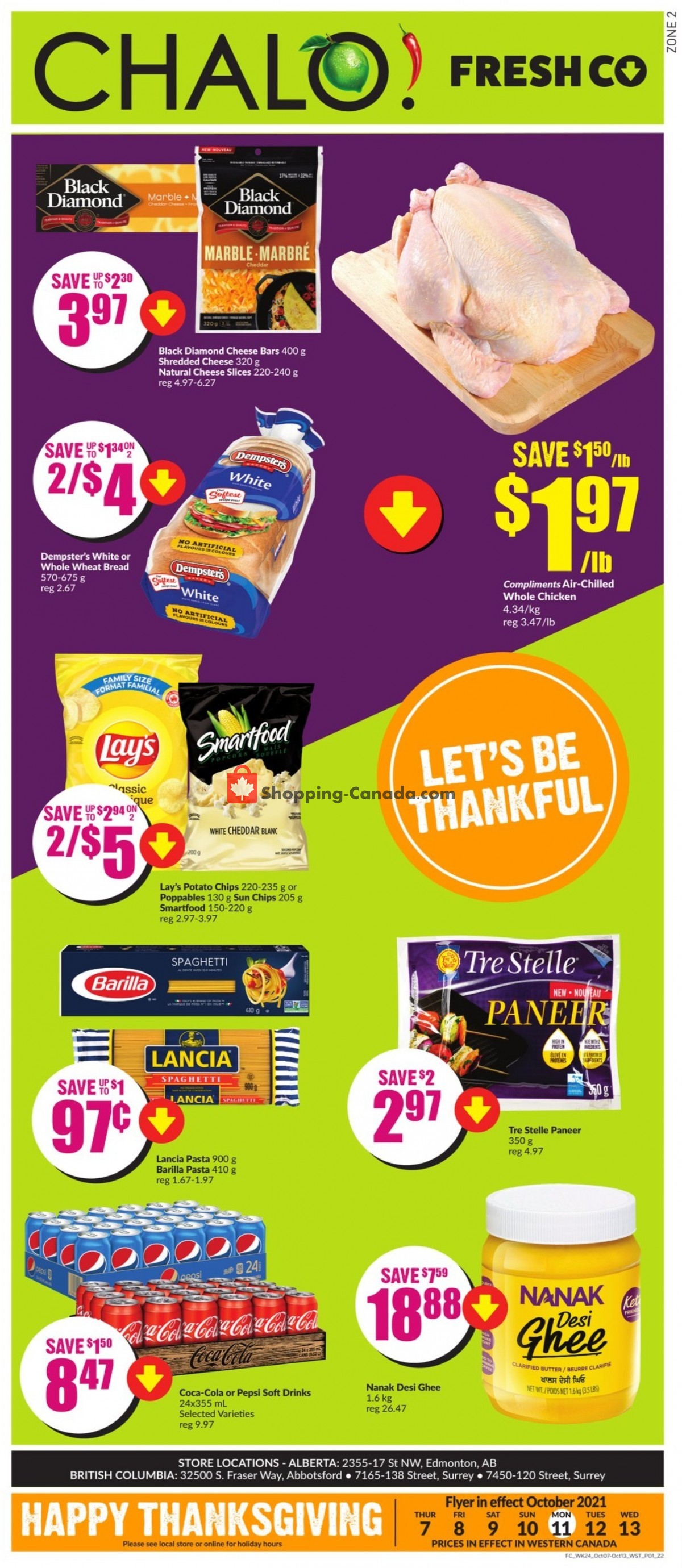 Chalo FreshCo flyer from Thursday October 7, 2021 to Wednesday October 13, 2021 - page 1
