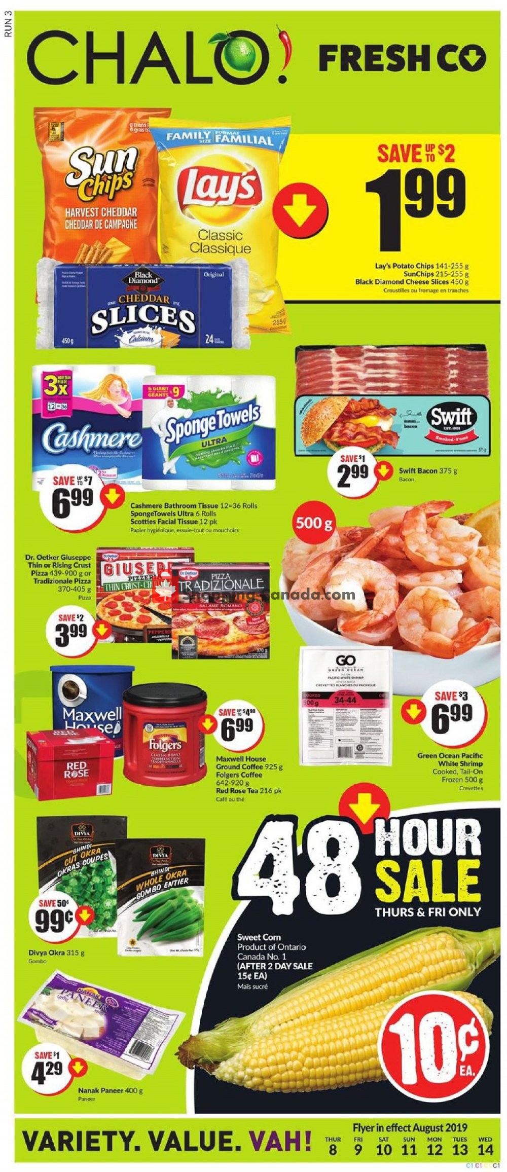 Chalo FreshCo flyer from Thursday August 8, 2019 to Wednesday August 14, 2019 - page 1